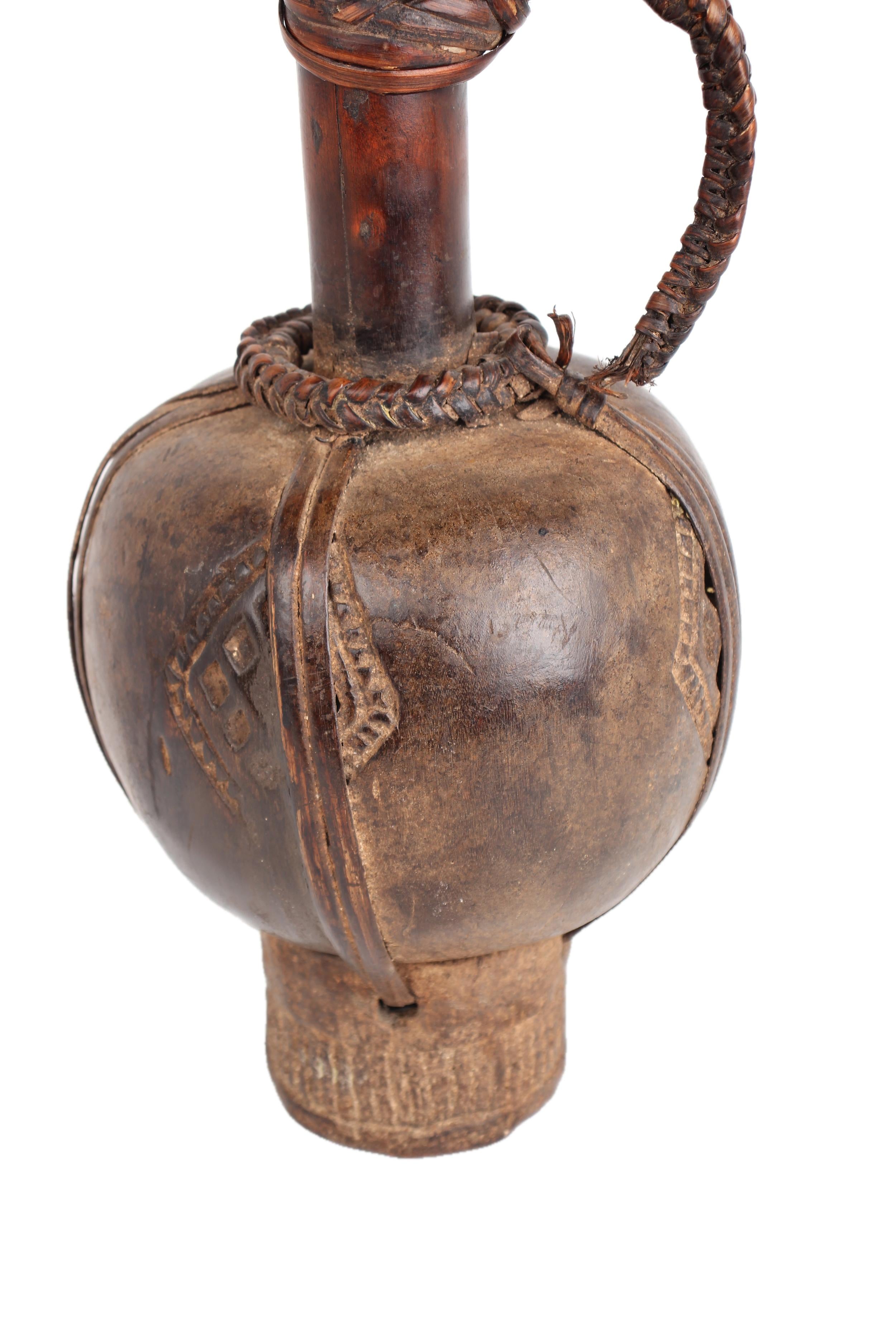 Fang Tribe Wooden Vessel ~21.3" Tall - New 2025 - Wooden and Basket Artifacts