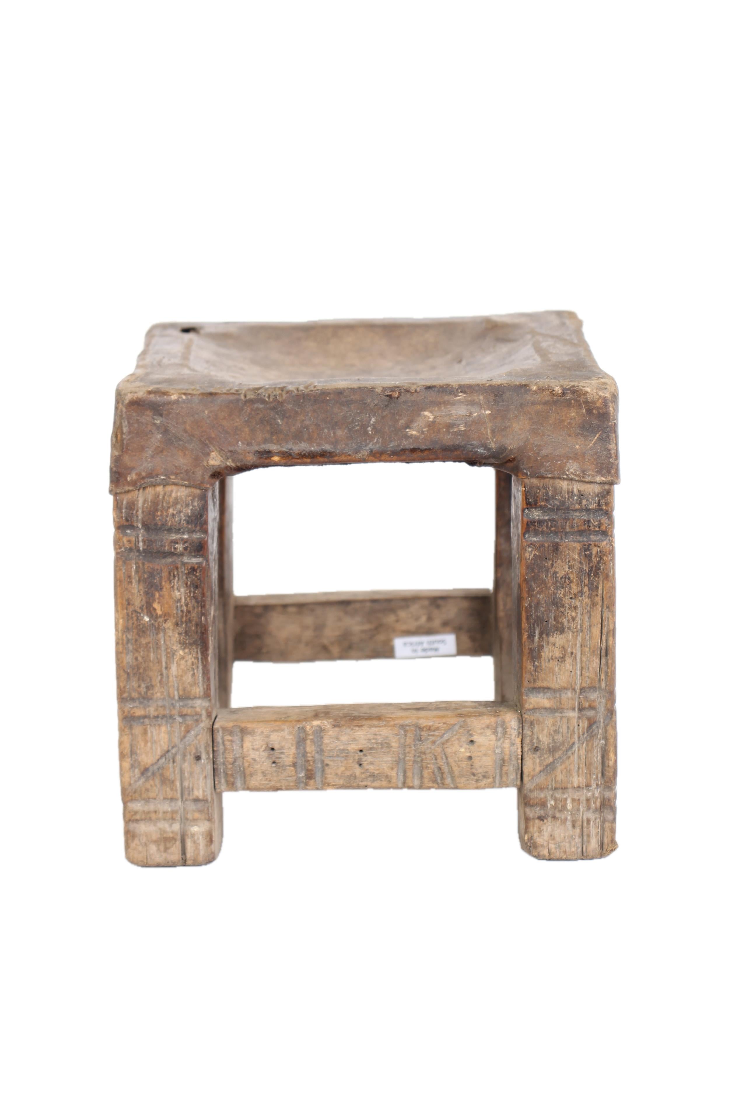 Tonga Tribe Stools ~9.8" Tall - New 2025 - Wooden and Basket Artifacts