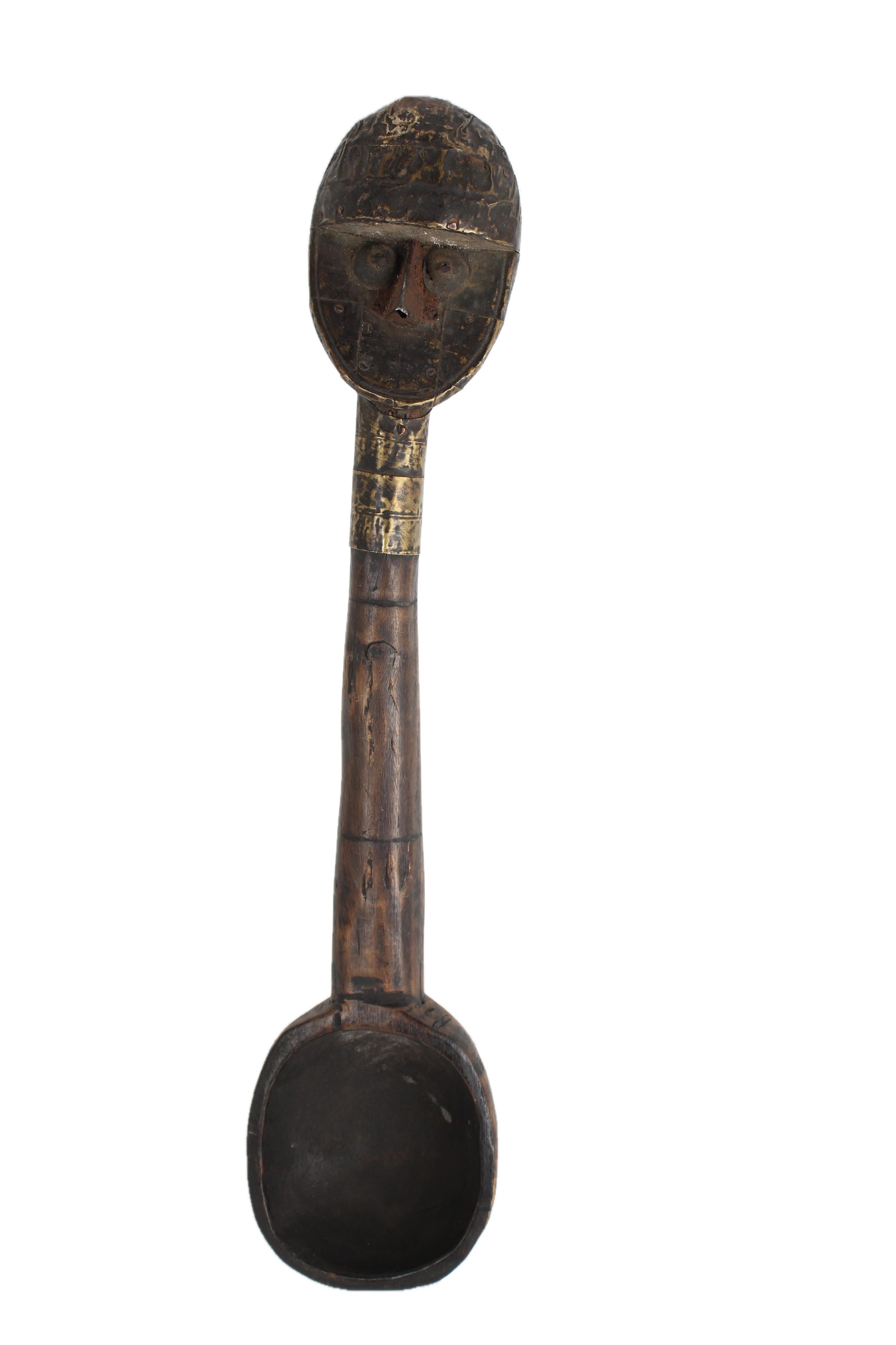 Bamileke Tribe Wooden Spoons ~16.9" Tall - New 2025