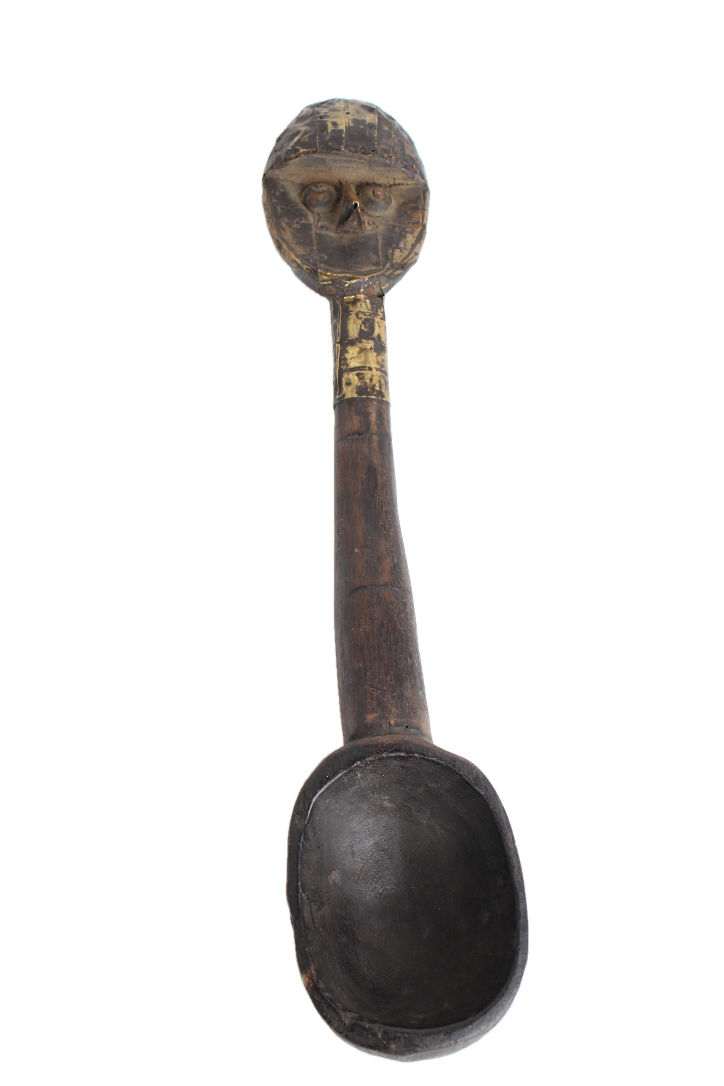 Bamileke Tribe Wooden Spoons ~17.3" Tall - New 2025