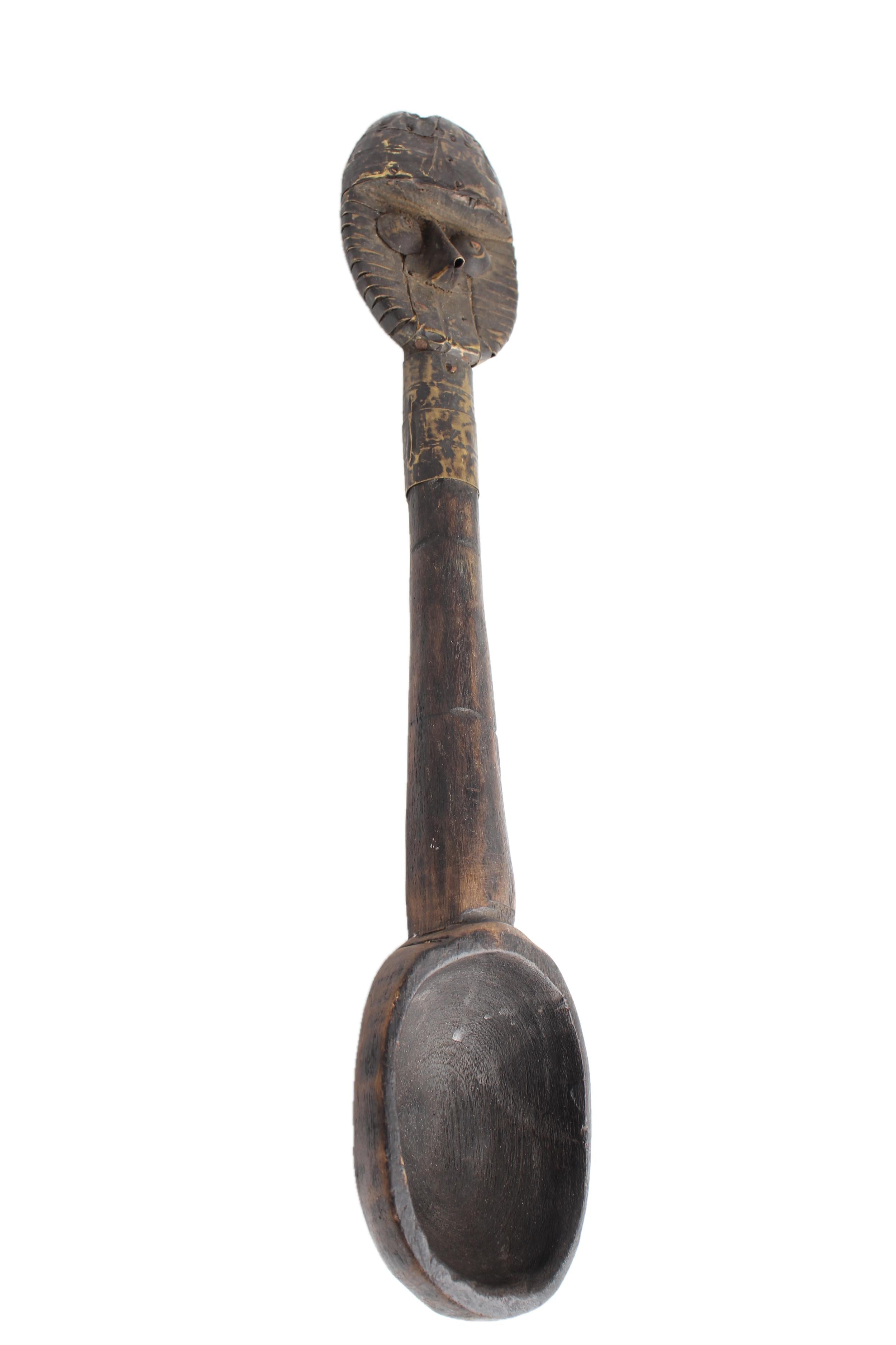 Bamileke Tribe Wooden Spoons ~16.1" Tall - New 2025 - West African Artifacts