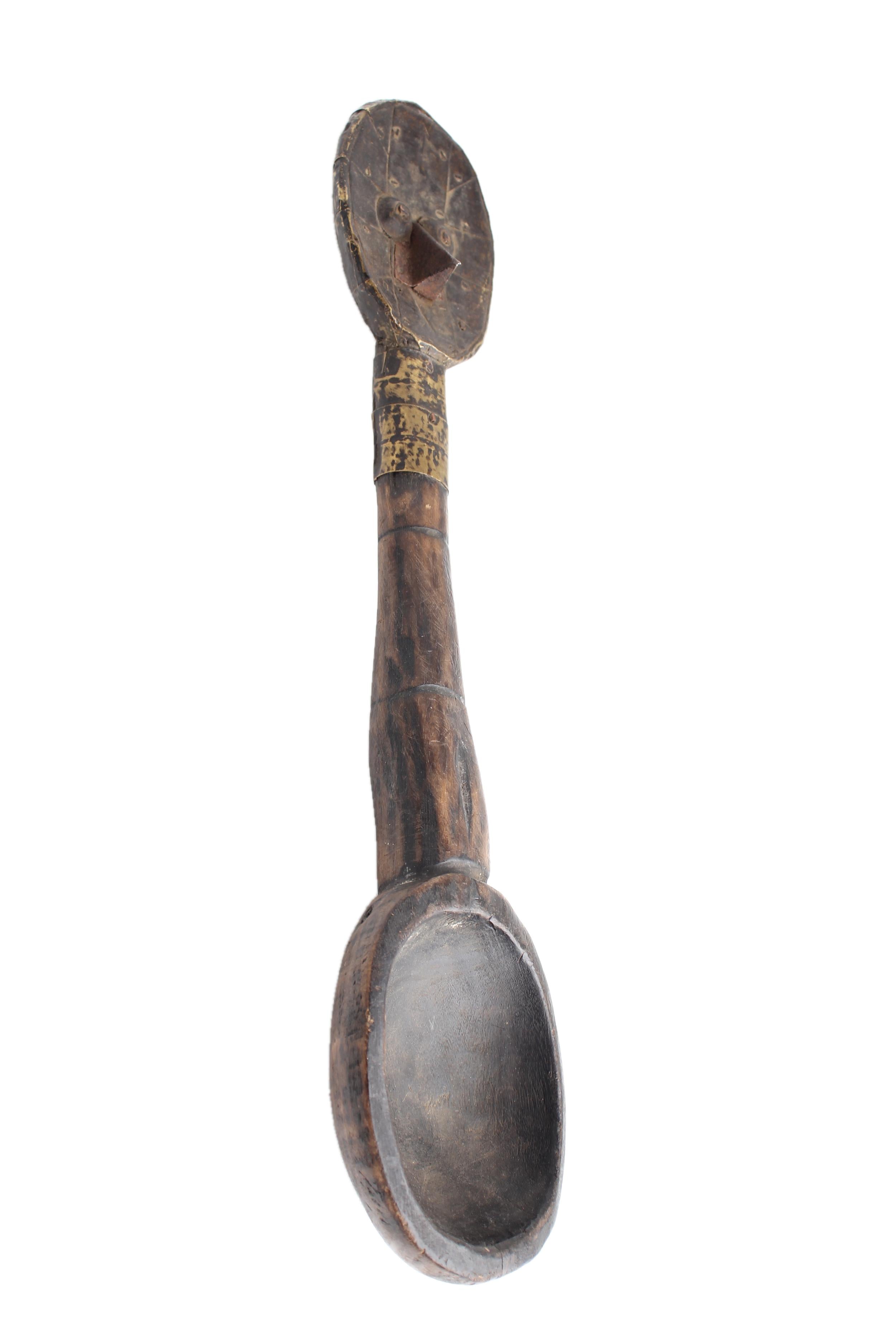 Bamileke Tribe Wooden Spoons ~16.1" Tall - New 2025 - West African Artifacts