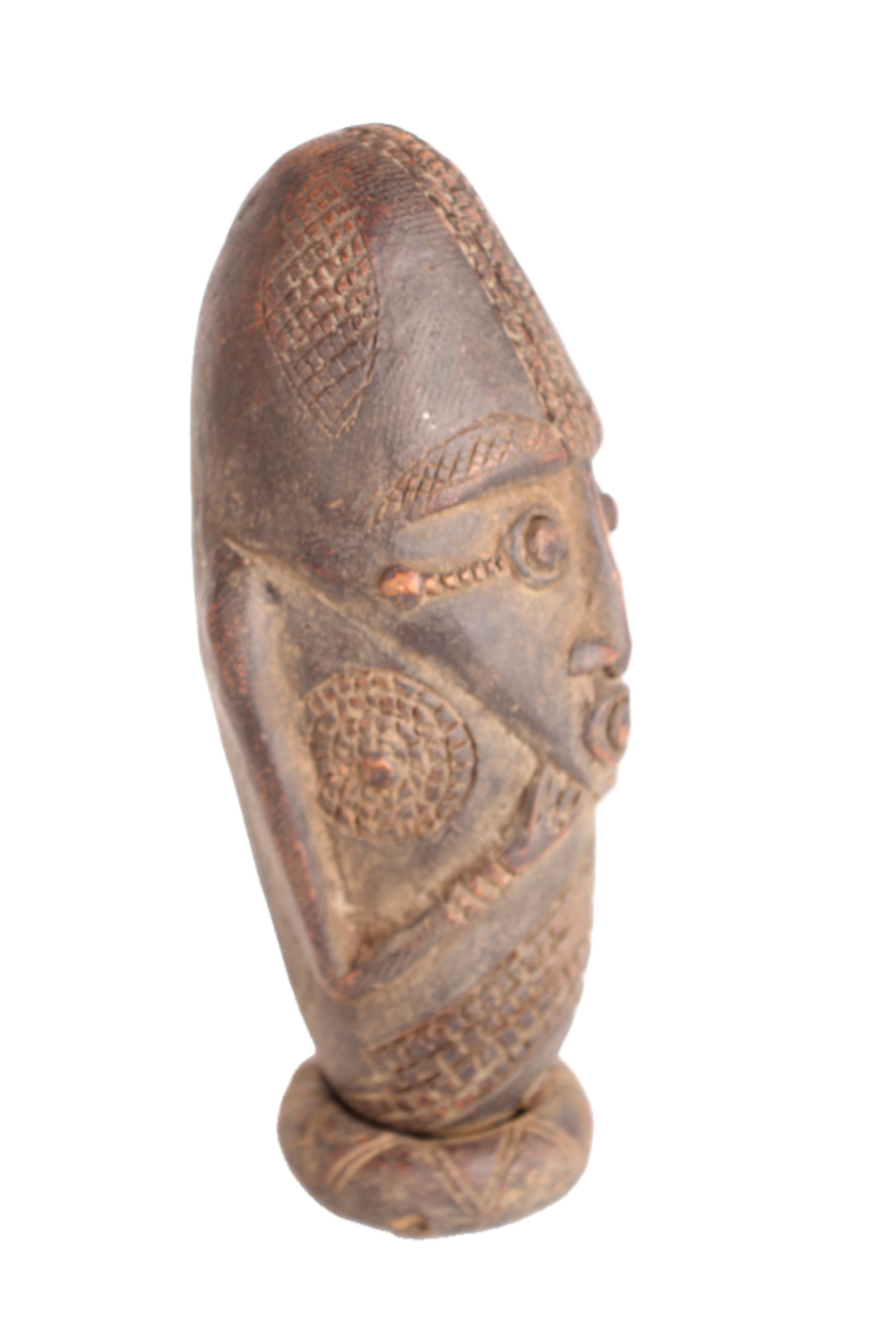 Mangbetu Tribe Terracotta Figures ~9.1" Tall - New 2025 - West African Artifacts