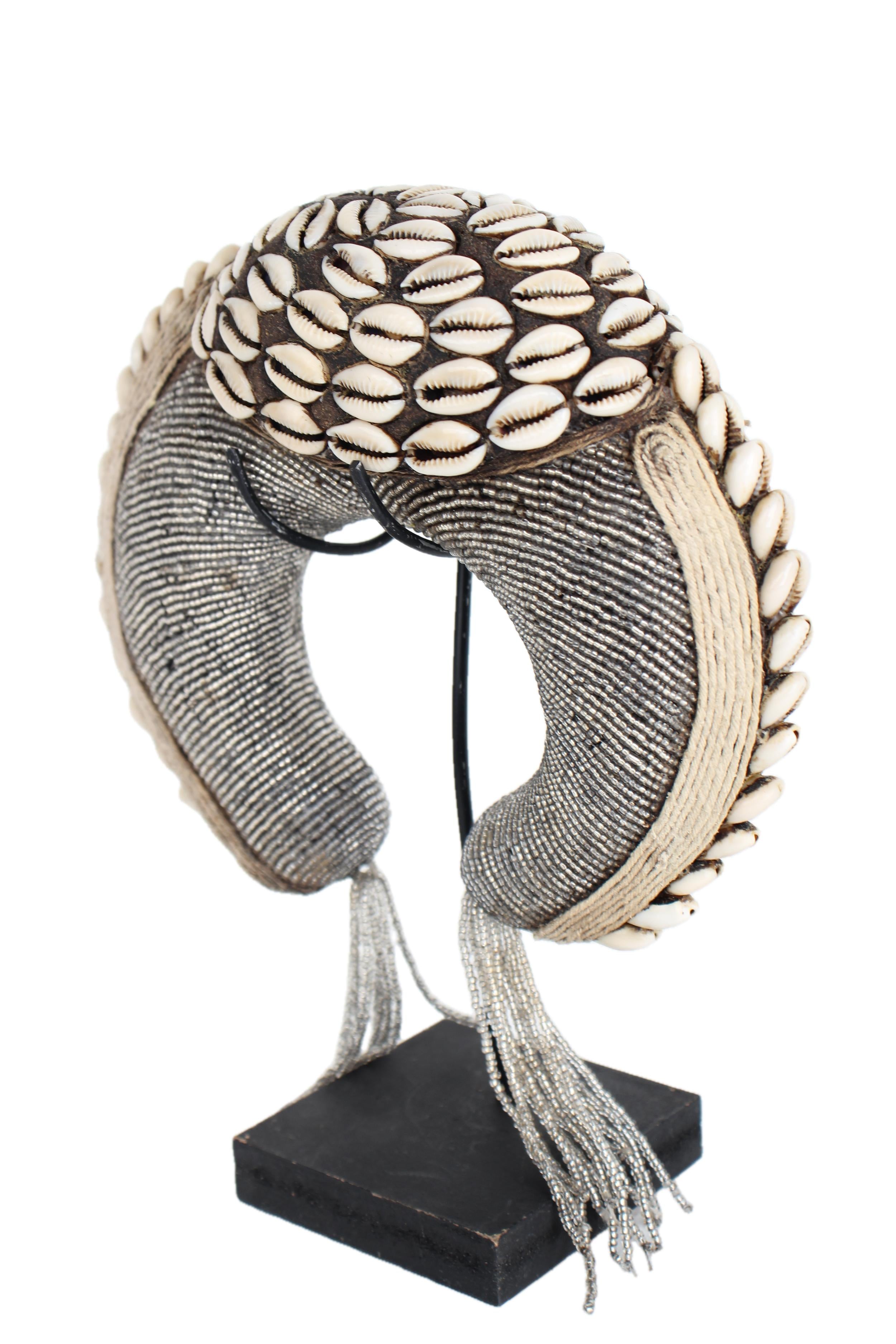 Tikar Tribe Beaded Bangles ~9.1" Tall - New 2025 - Beaded Artifact