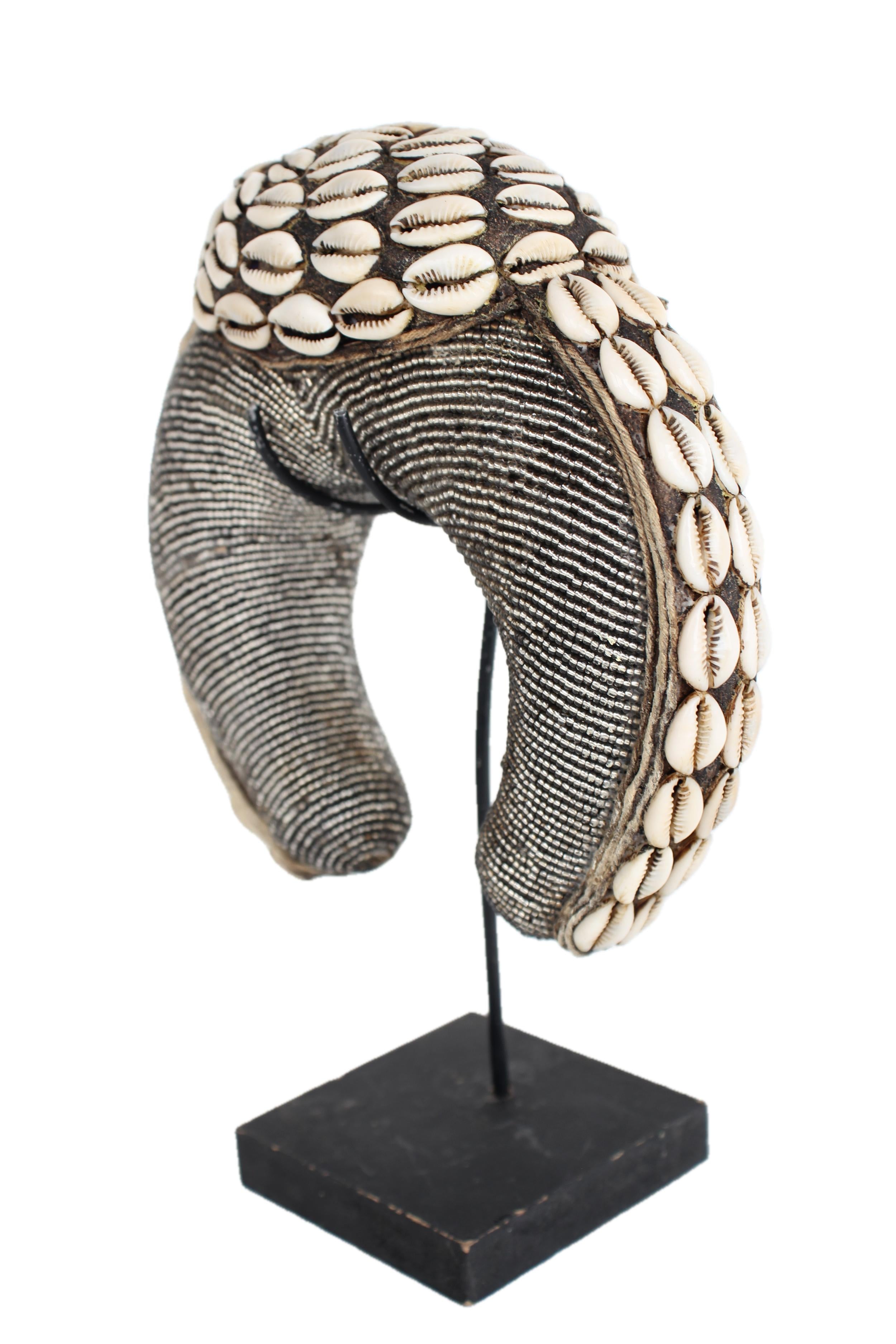 Tikar Tribe Beaded Bangles ~9.4" Tall - New 2025 - Beaded Artifact