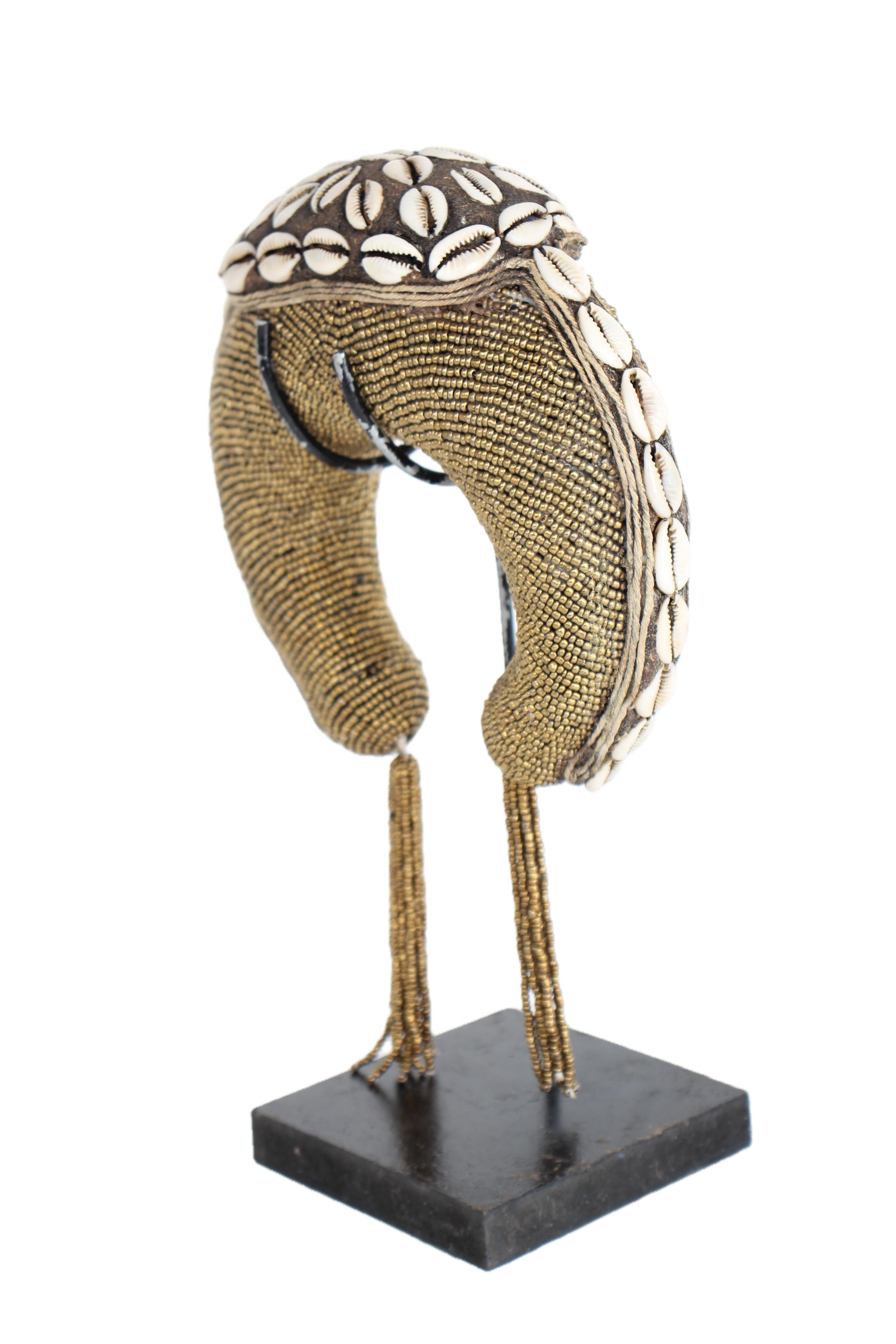 Tikar Tribe Beaded Bangles ~10.6" Tall - New 2025 - Beaded Artifact