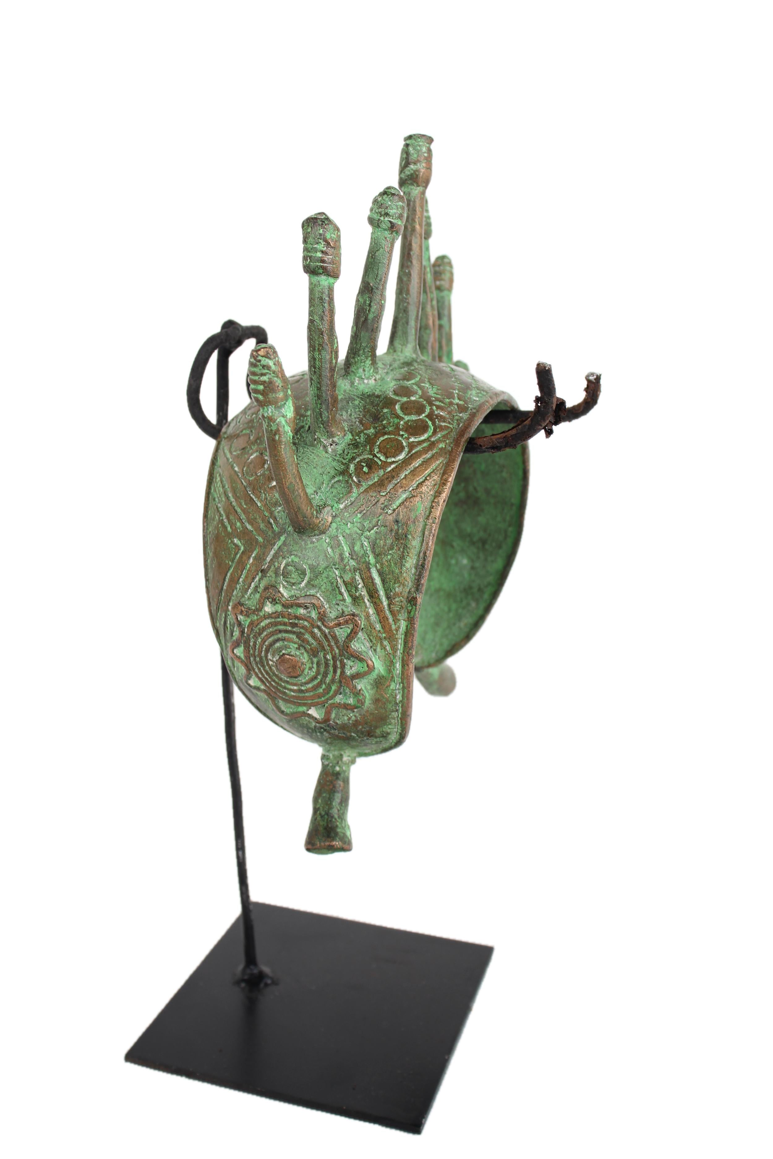 Kapsiki/Higi Tribe Bronze Currency ~7.9" Tall - New 2025 - West African Artifacts