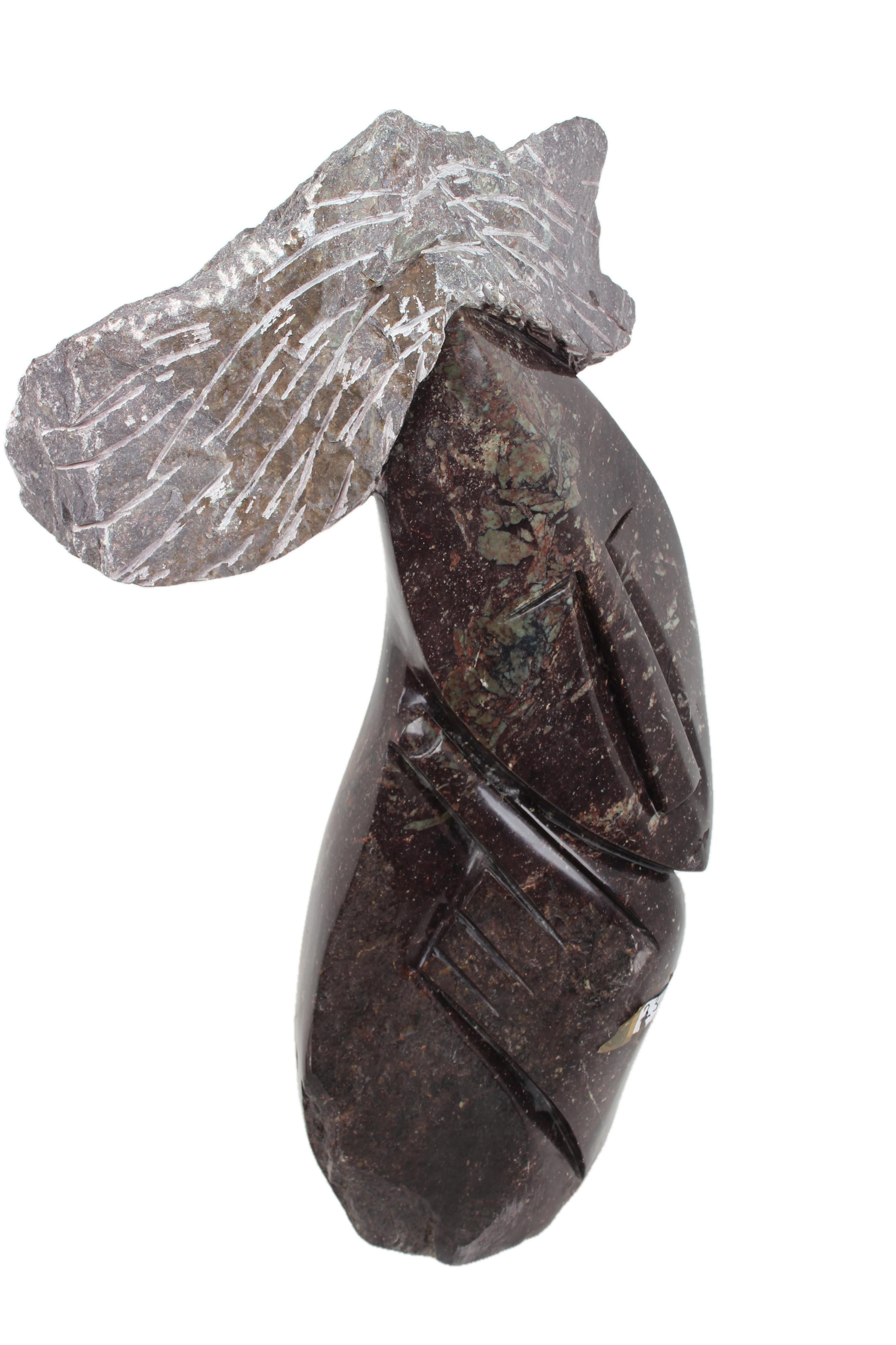 Shona Tribe Rapoko Thinker Sculpture ~41.3" Tall - New 2025 - Shona