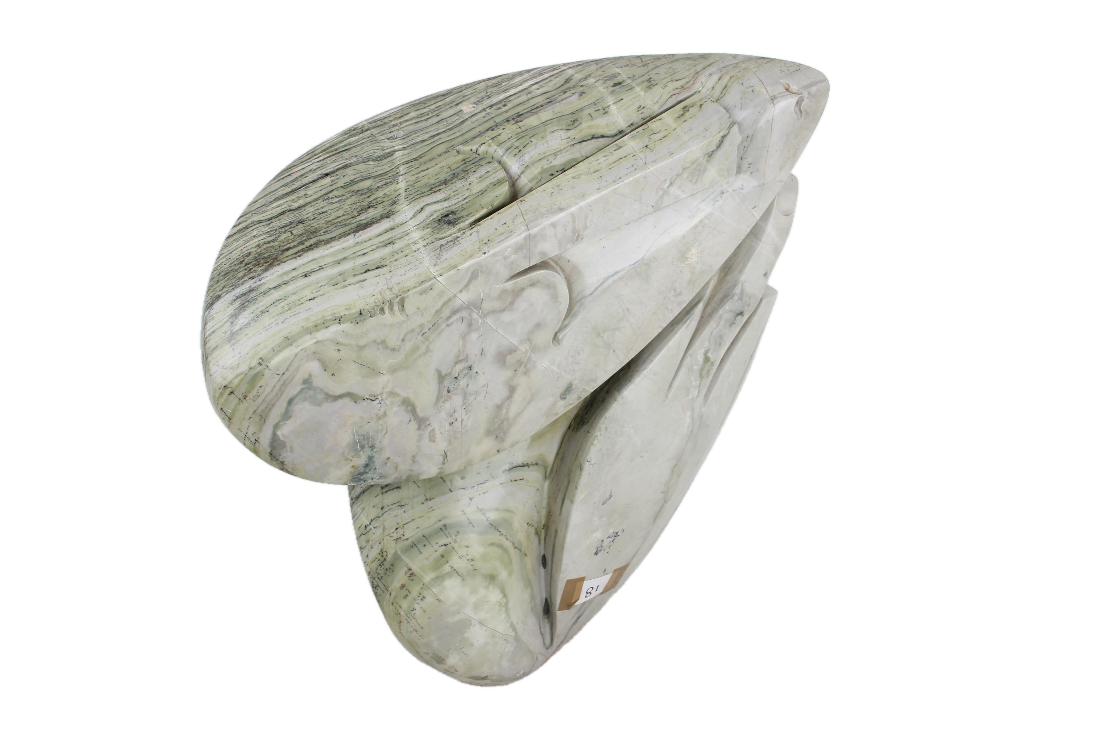 Shona Tribe Butter Jade Thinker Sculpture ~28.3" Tall - New 2025 - Shona