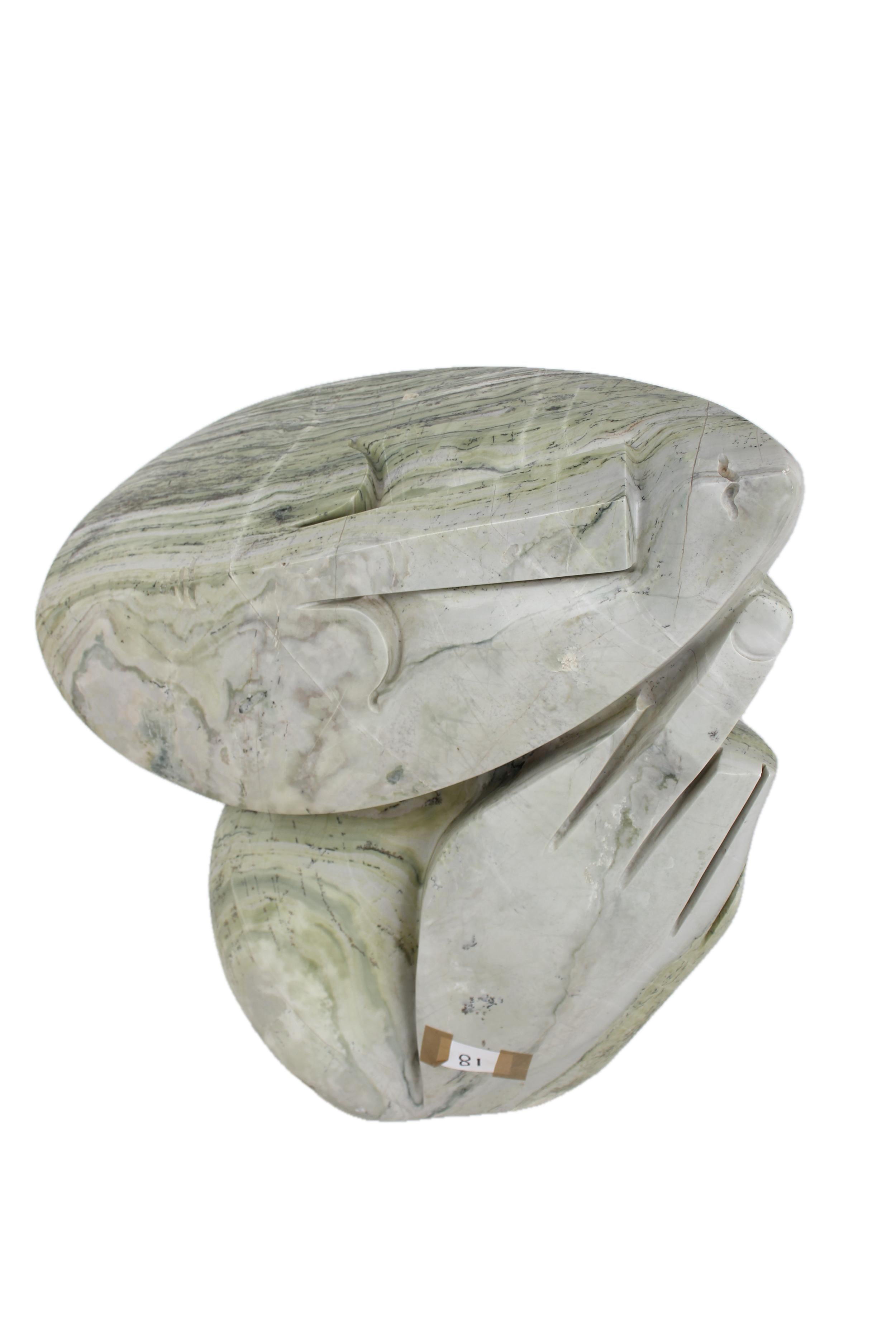 Shona Tribe Butter Jade Thinker Sculpture ~28.3" Tall - New 2025 - Shona