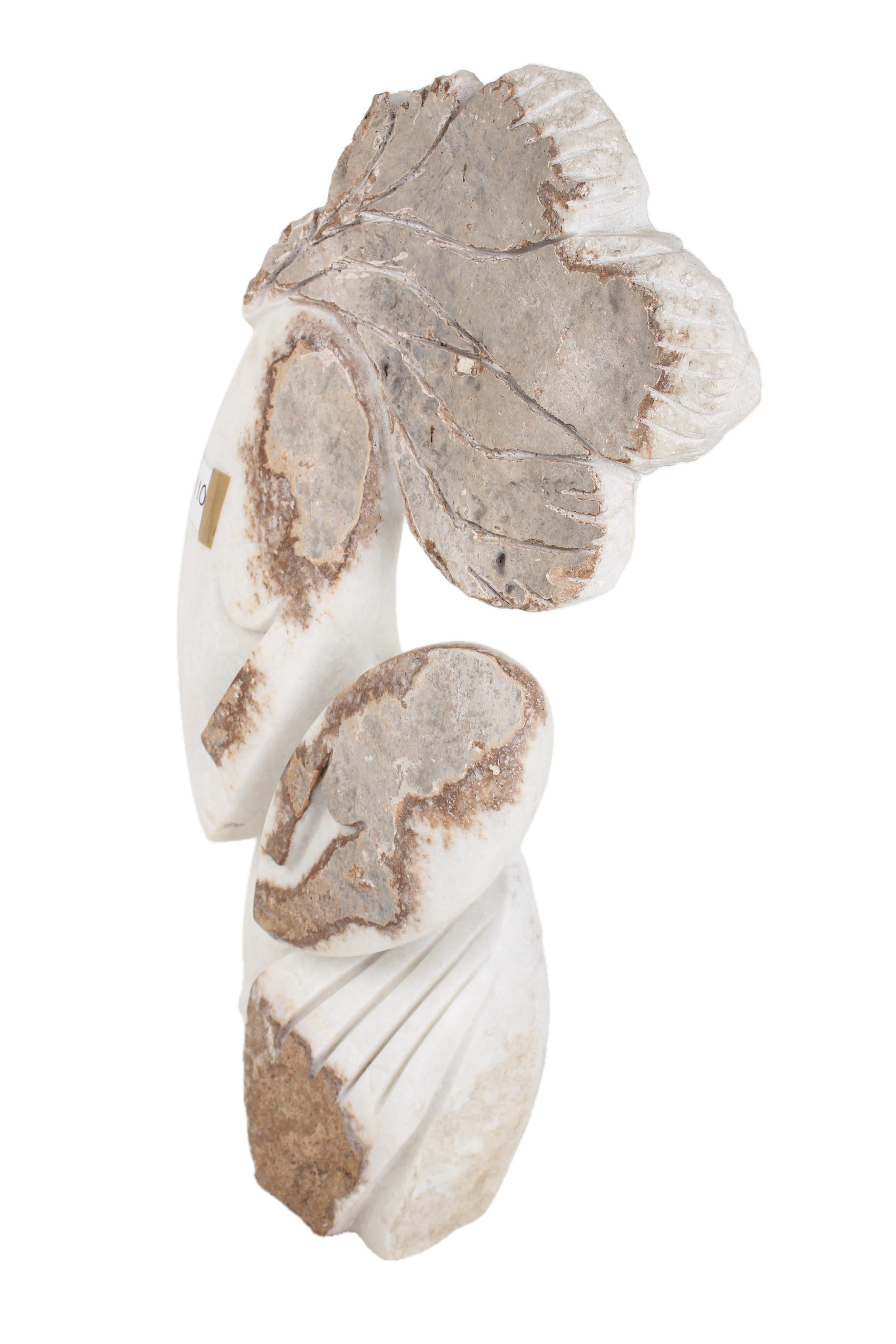 Shona Tribe Dolomite Stone Mother and Child ~31.1" Tall - New 2025 - Shona