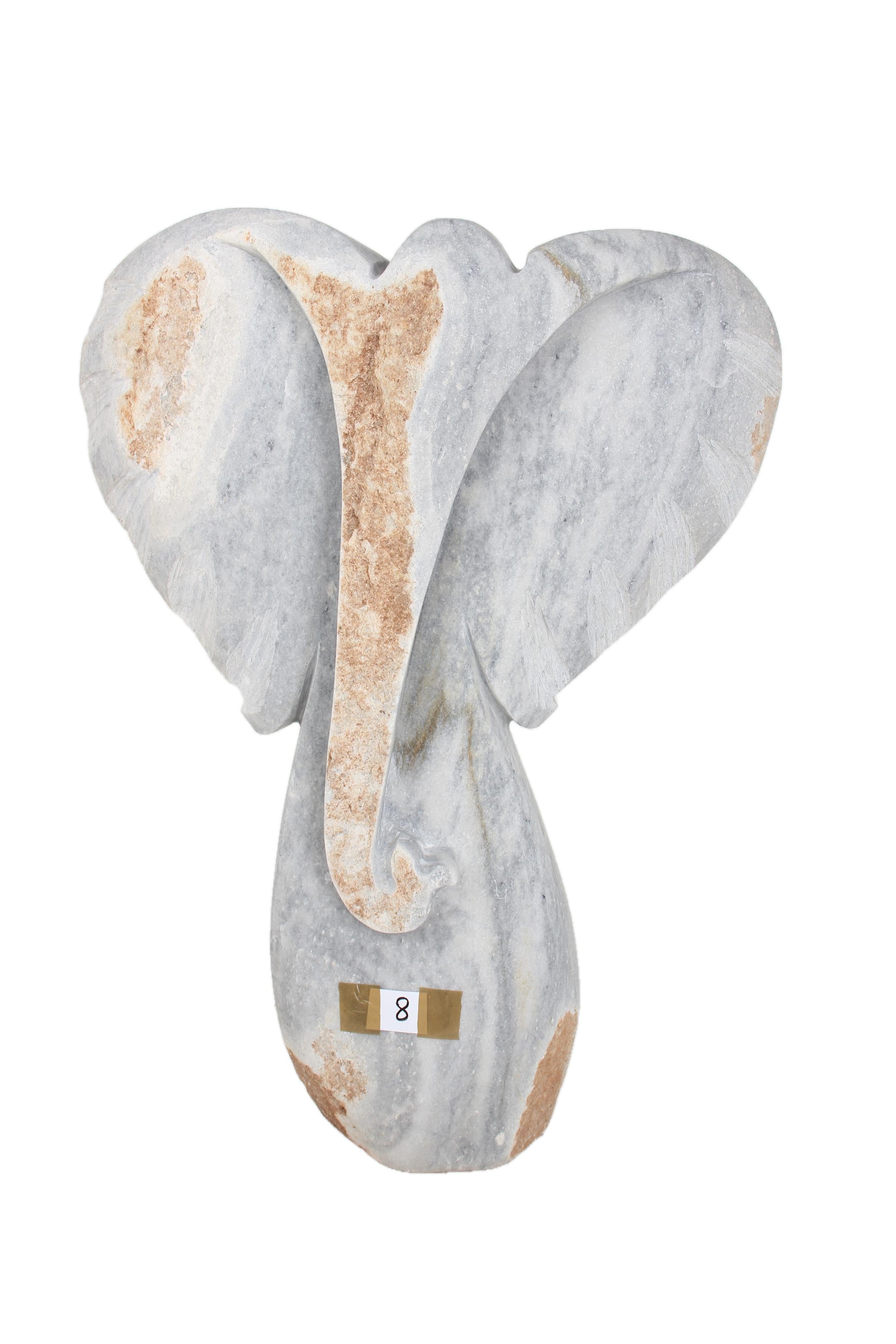 Shona Tribe Dolomite Stone Elephant ~35.8" Tall - New 2025