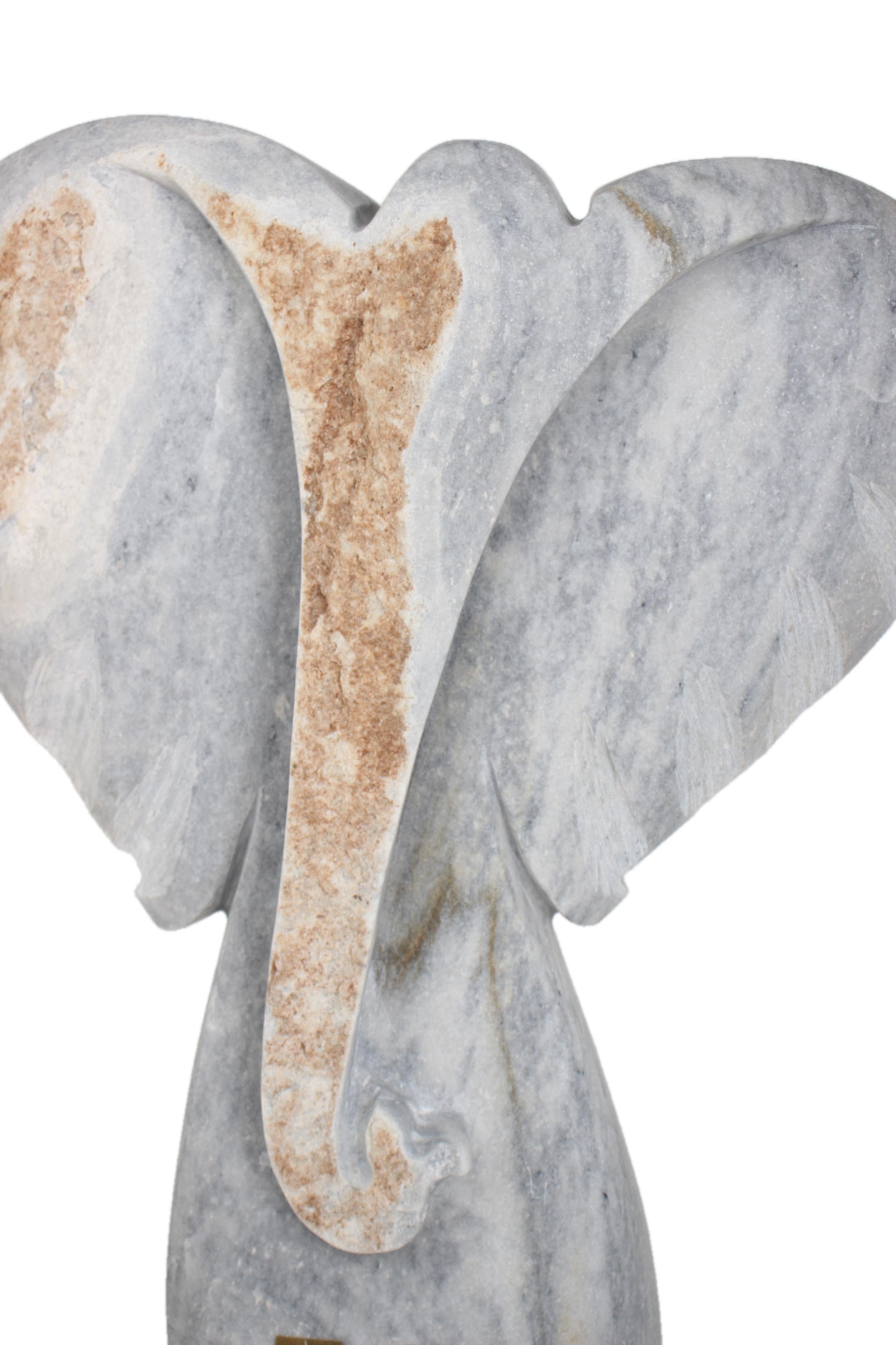 Shona Tribe Dolomite Stone Elephant ~35.8" Tall - New 2025