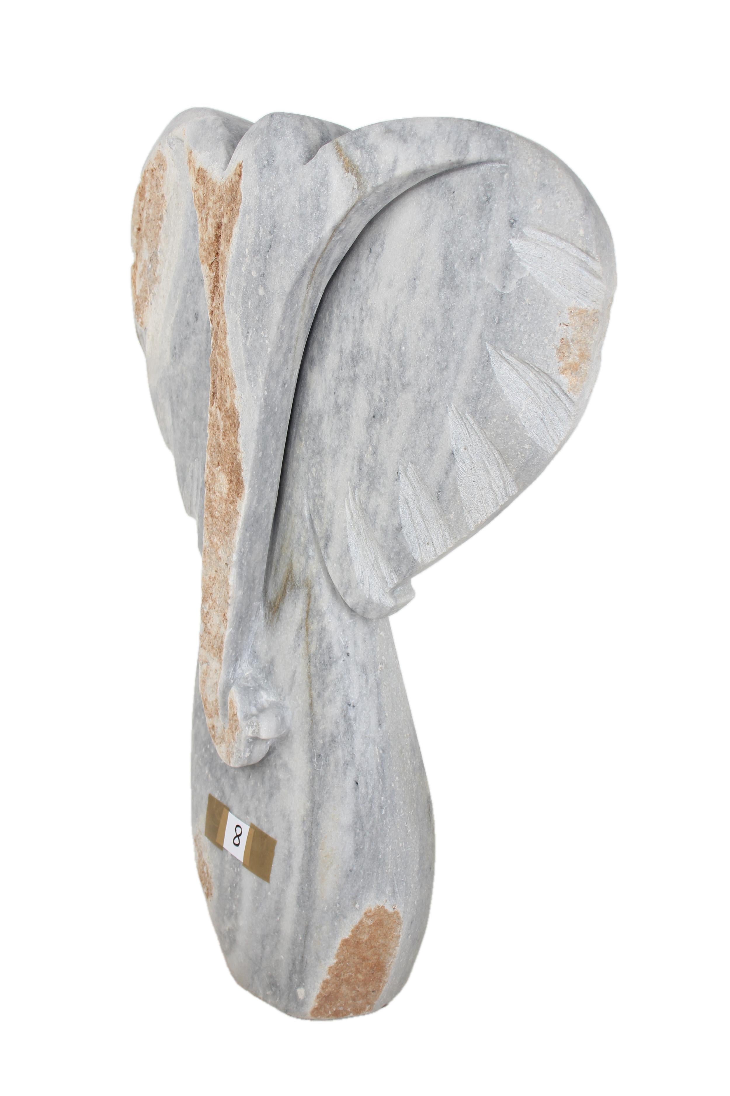 Shona Tribe Dolomite Stone Elephant ~35.8" Tall - New 2025 - Shona