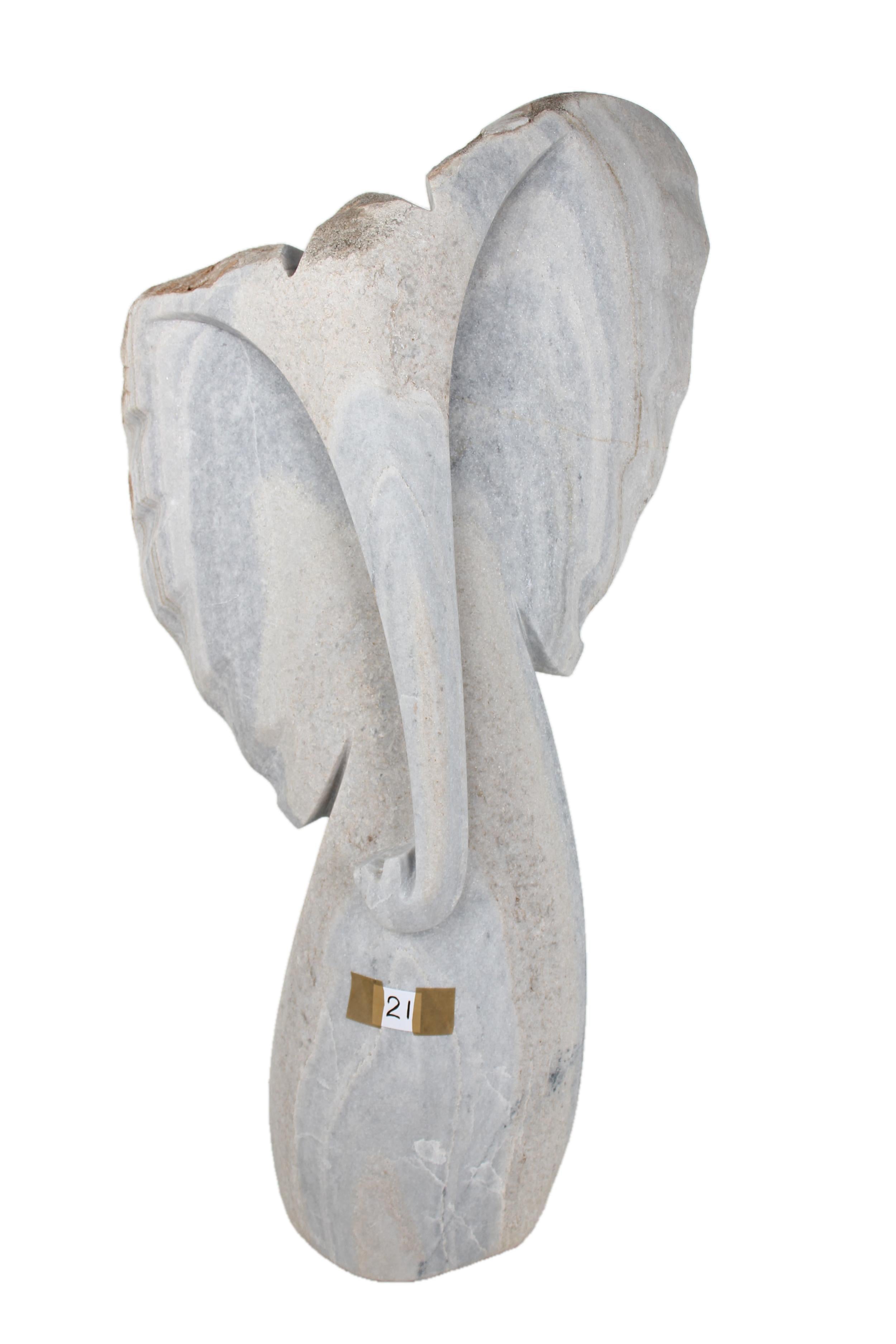Shona Tribe Dolomite Stone Elephant ~48.0" Tall - New 2025