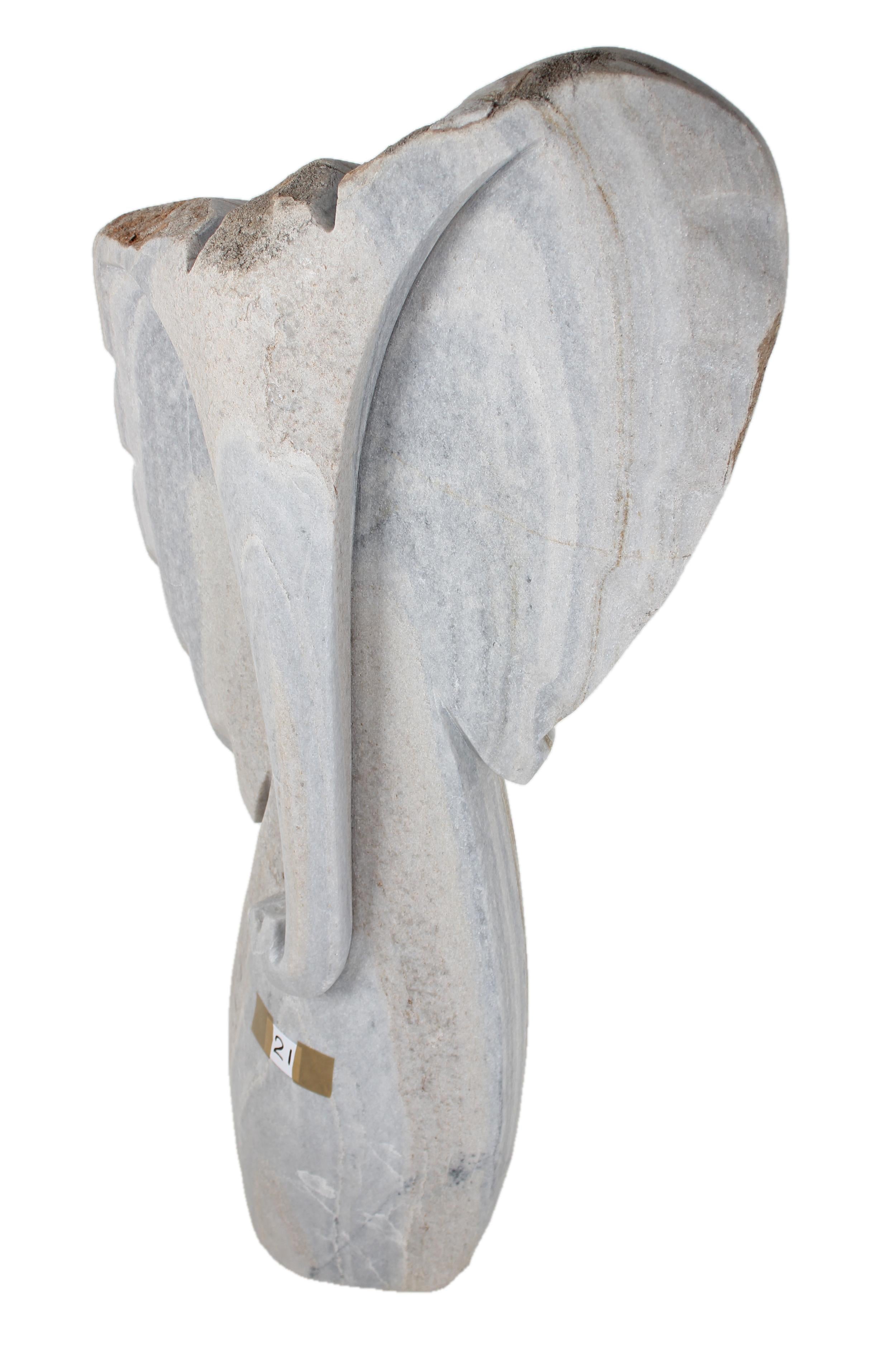 Shona Tribe Dolomite Stone Elephant ~48.0" Tall - New 2025 - Shona