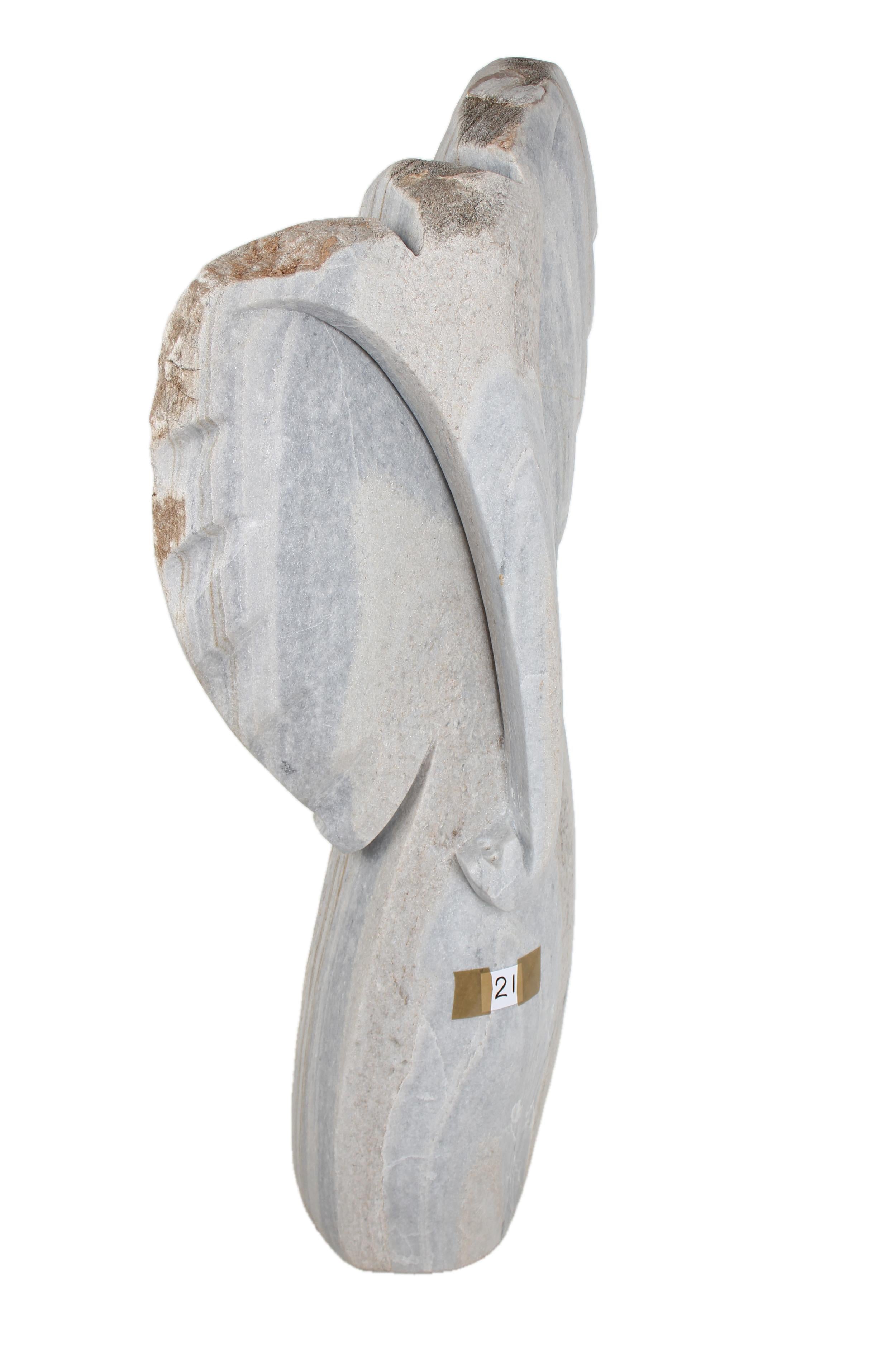 Shona Tribe Dolomite Stone Elephant ~48.0" Tall - New 2025 - Shona