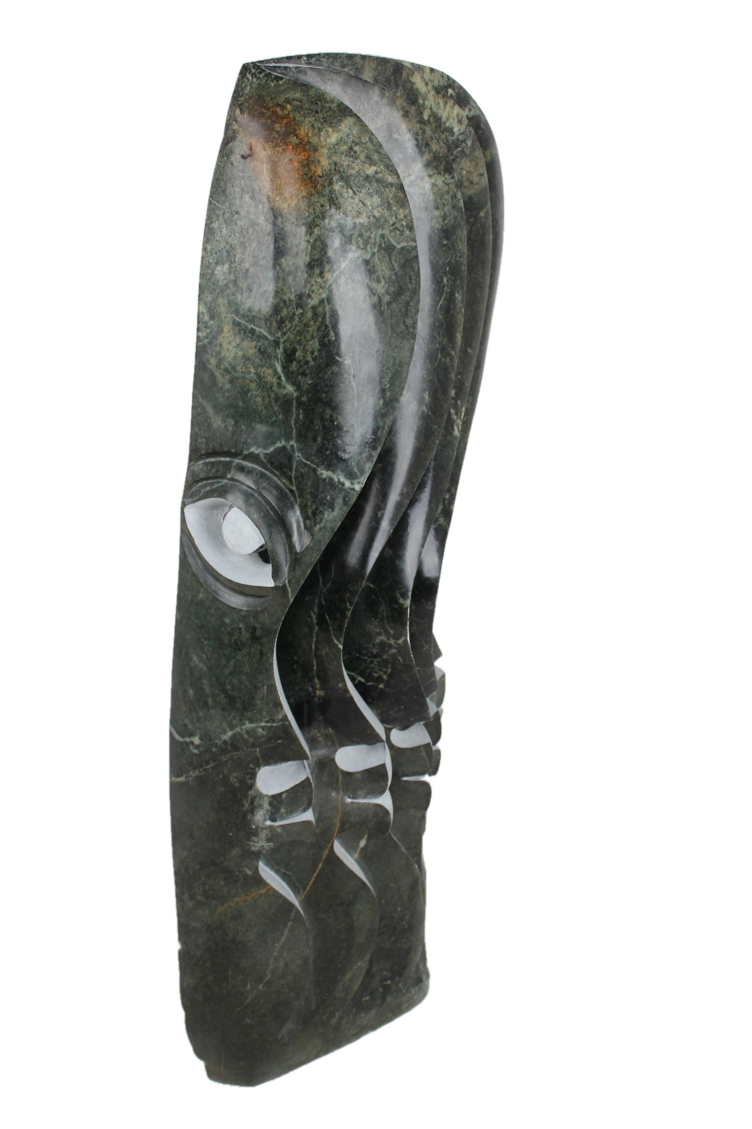 Shona Tribe Opal Stone Multiface Sculpture ~45.7" Tall - New 2025 - Shona