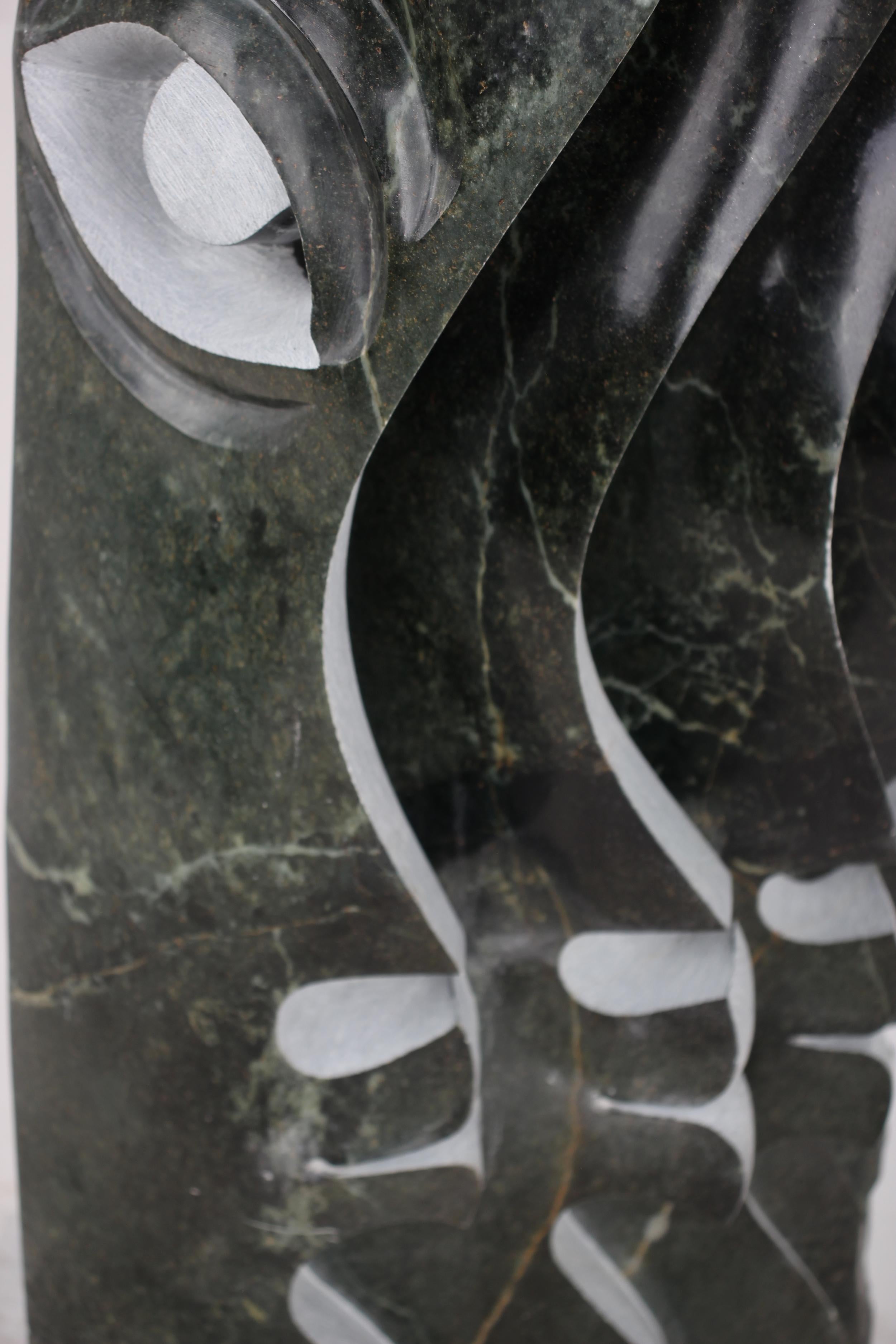 Shona Tribe Opal Stone Multiface Sculpture ~45.7" Tall - New 2025 - Shona