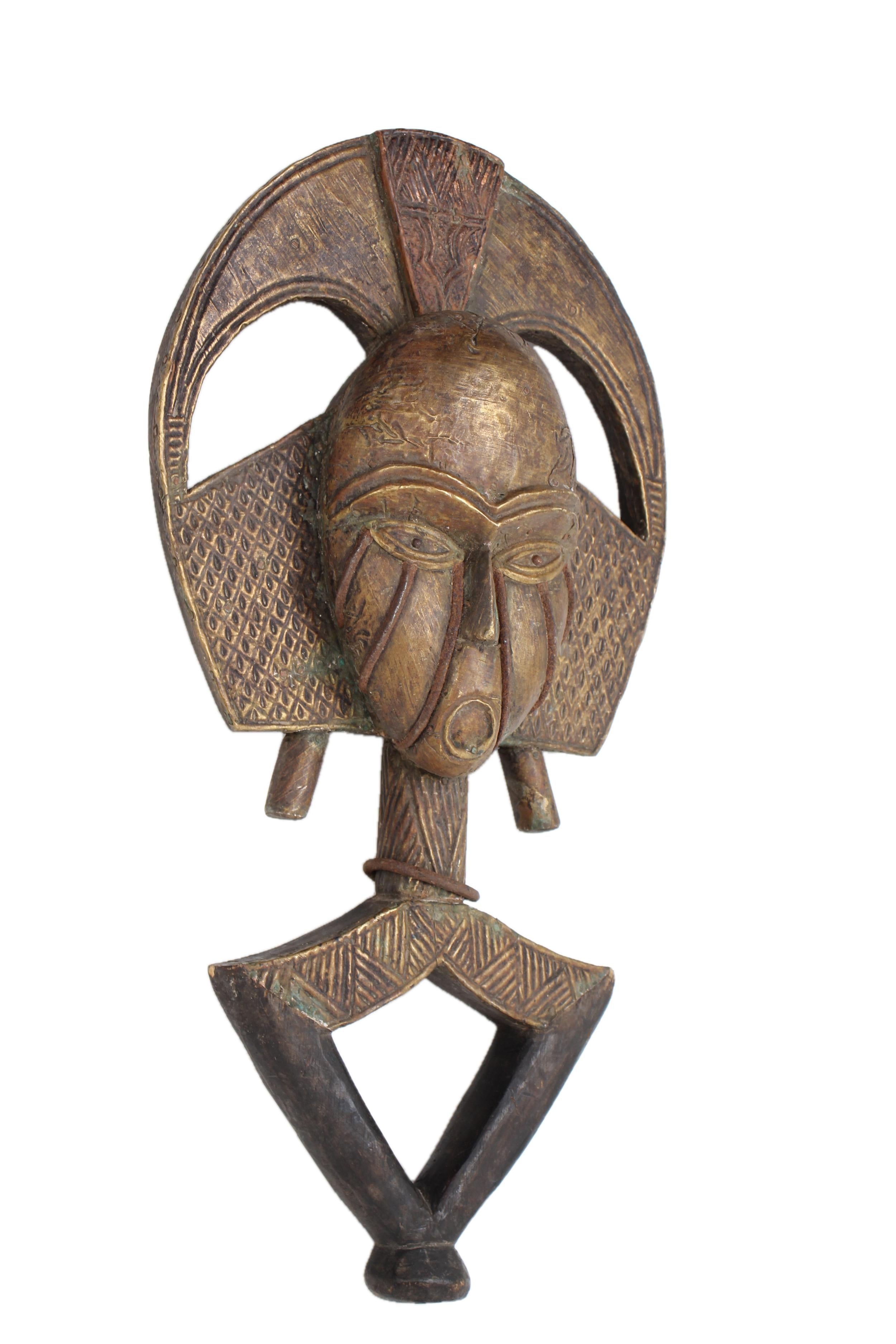 Bakota Tribe Reliquary Wooden Figure ~20.1" Tall - New 2025 - West African Artifacts