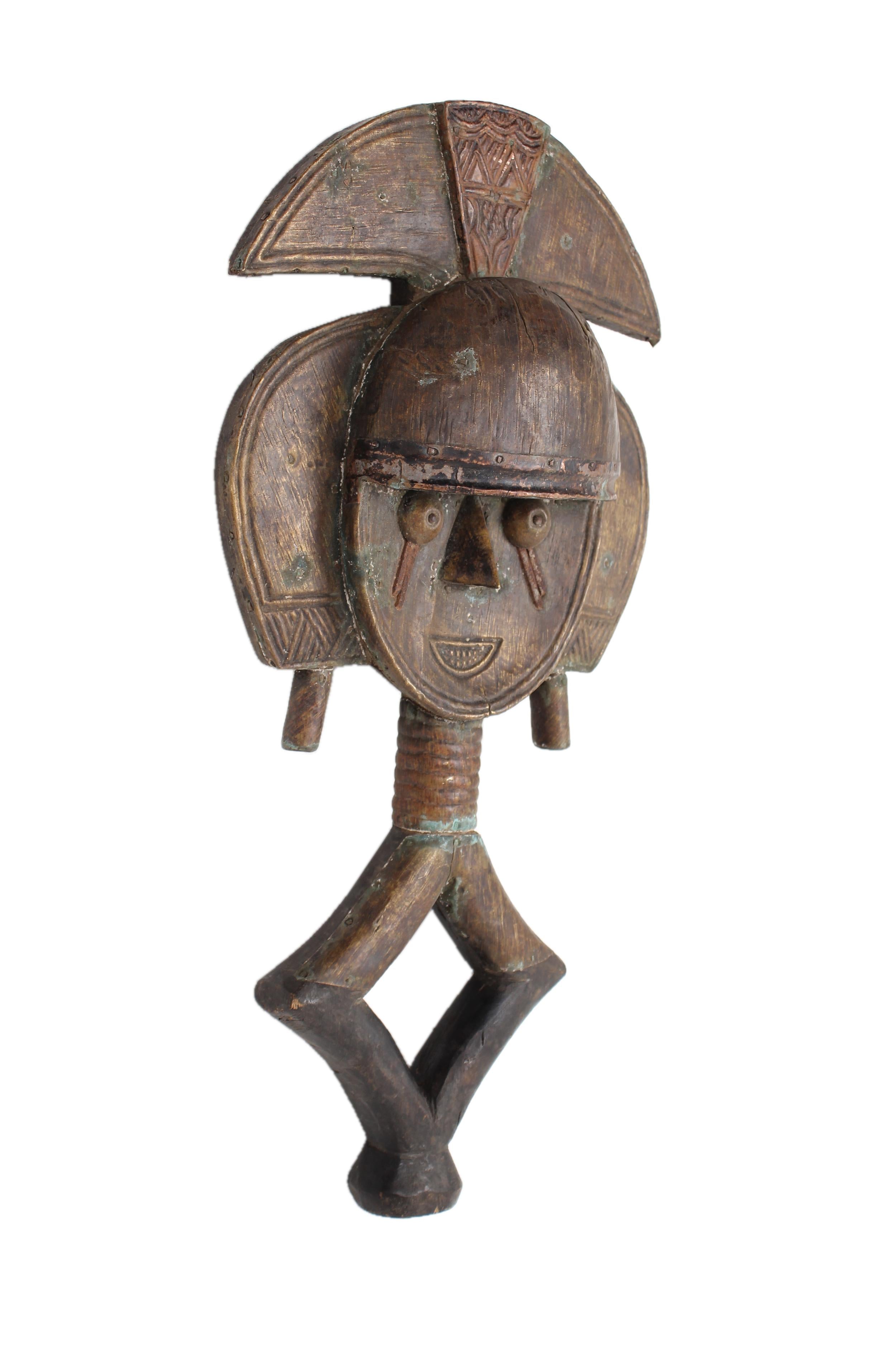 Bakota Tribe Reliquary Wooden Figure ~20.1" Tall - New 2025 - West African Artifacts