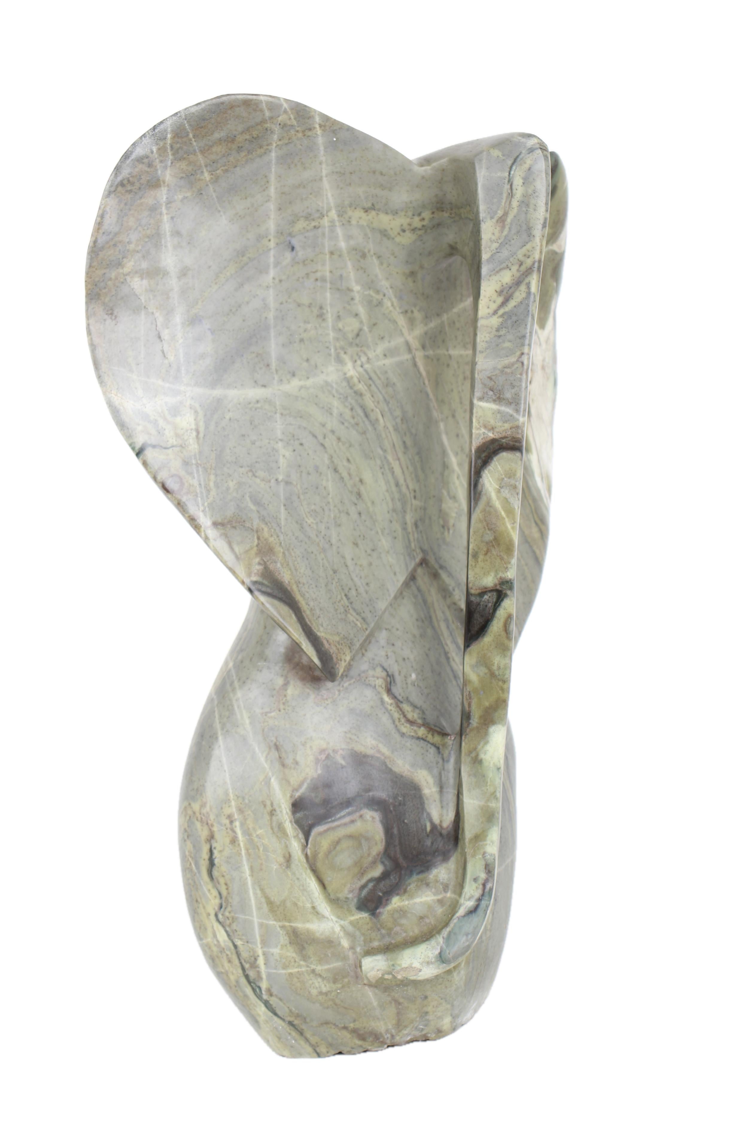 Shona Tribe Butter Jade Elephant ~18.1" Tall - New 2025