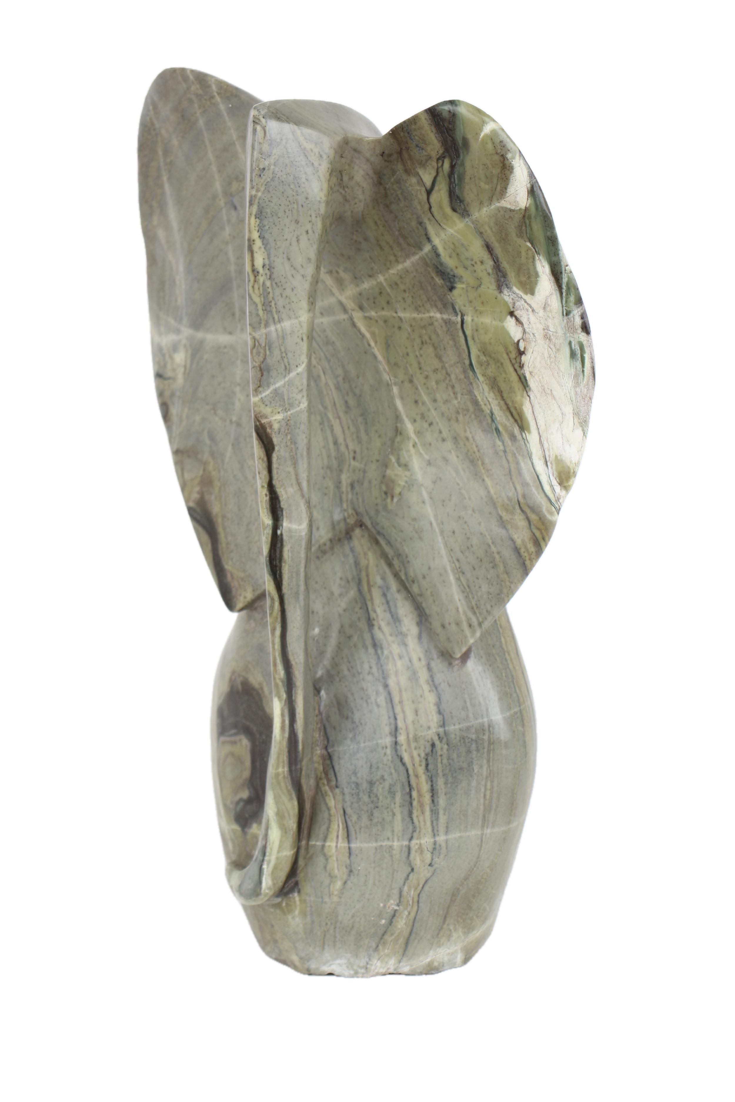 Shona Tribe Butter Jade Elephant ~18.1" Tall - New 2025 - Shona Stone