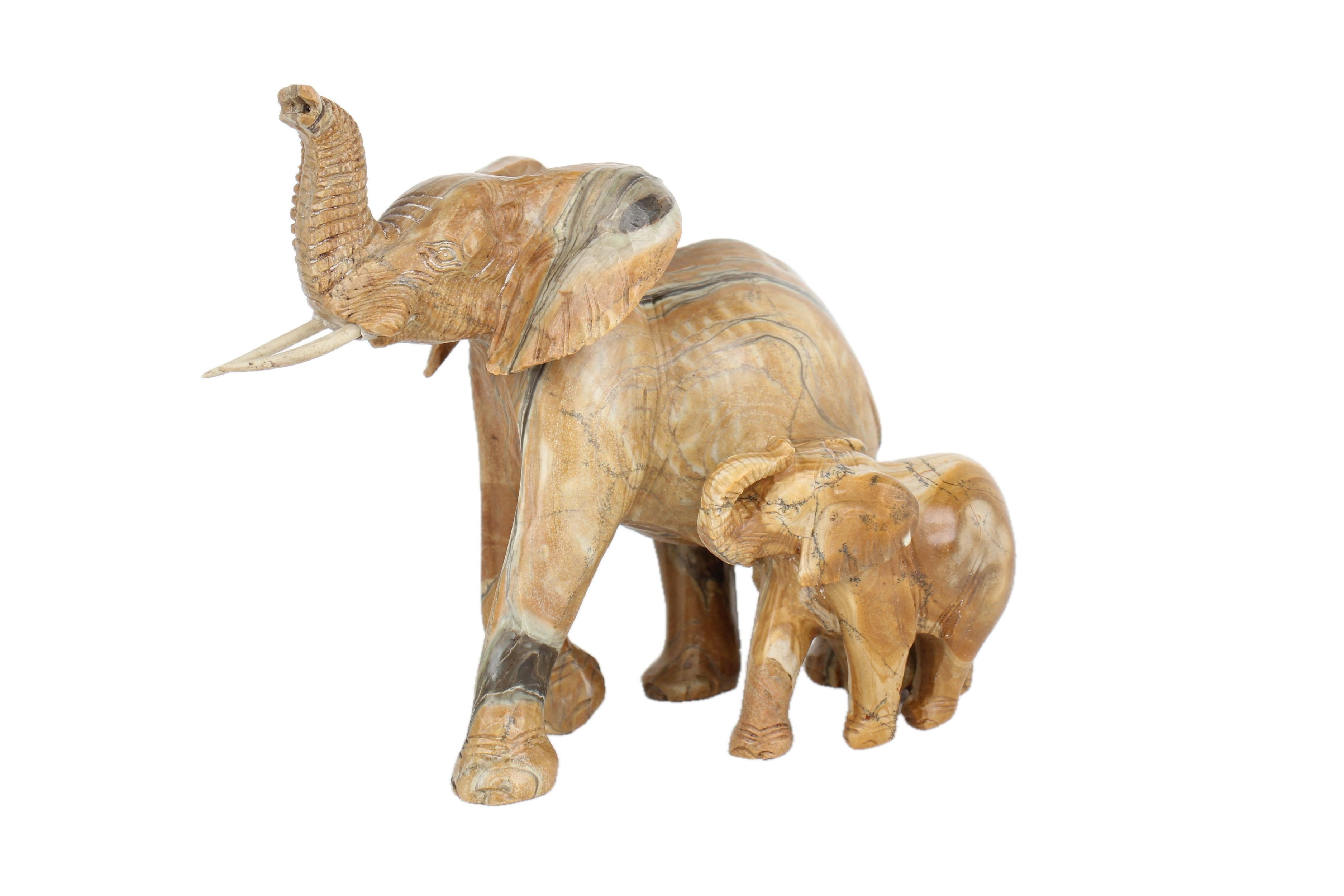 Shona Tribe Butter Jade Elephant ~8.7" Tall - New 2025