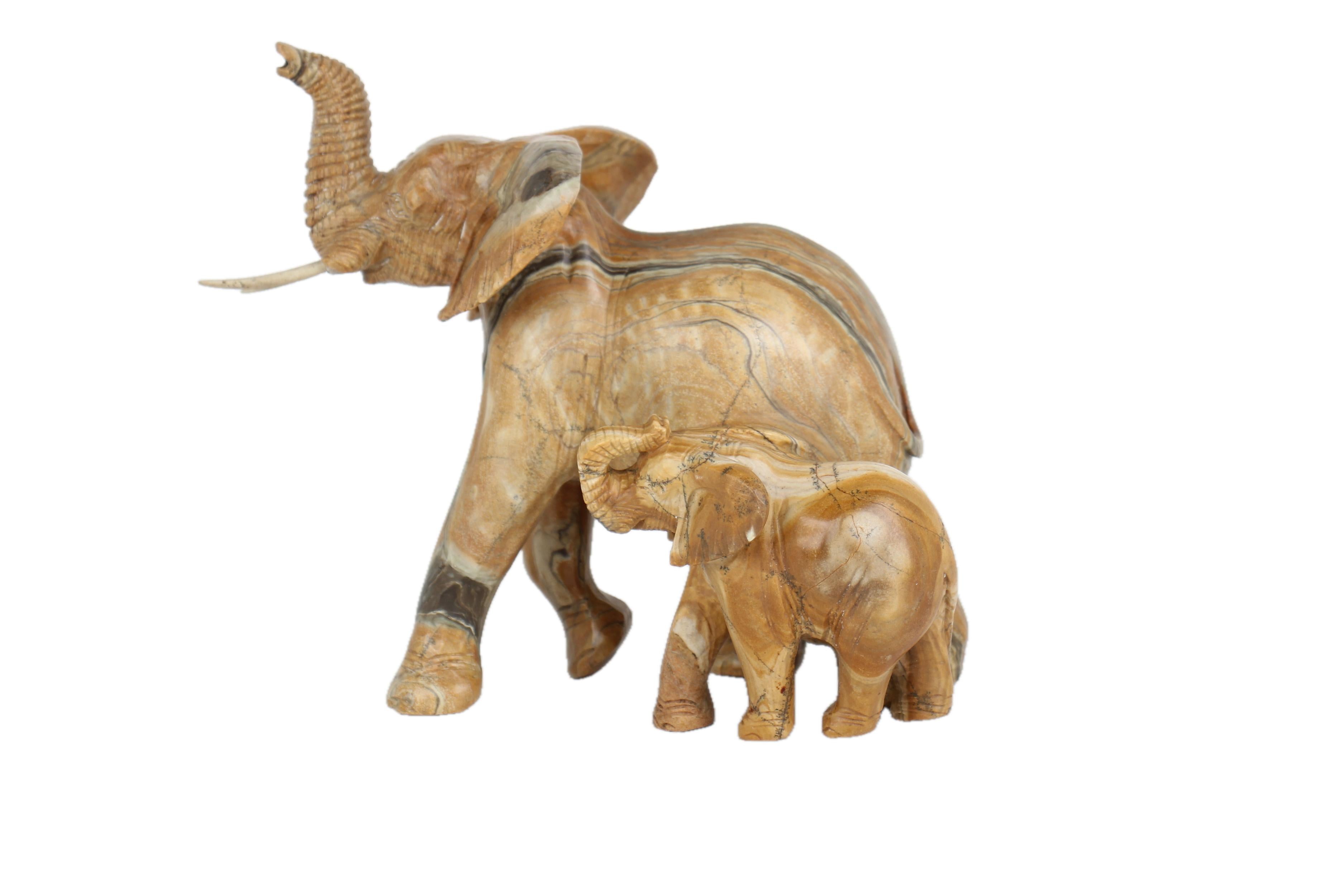 Shona Tribe Butter Jade Elephant ~8.7" Tall - New 2025
