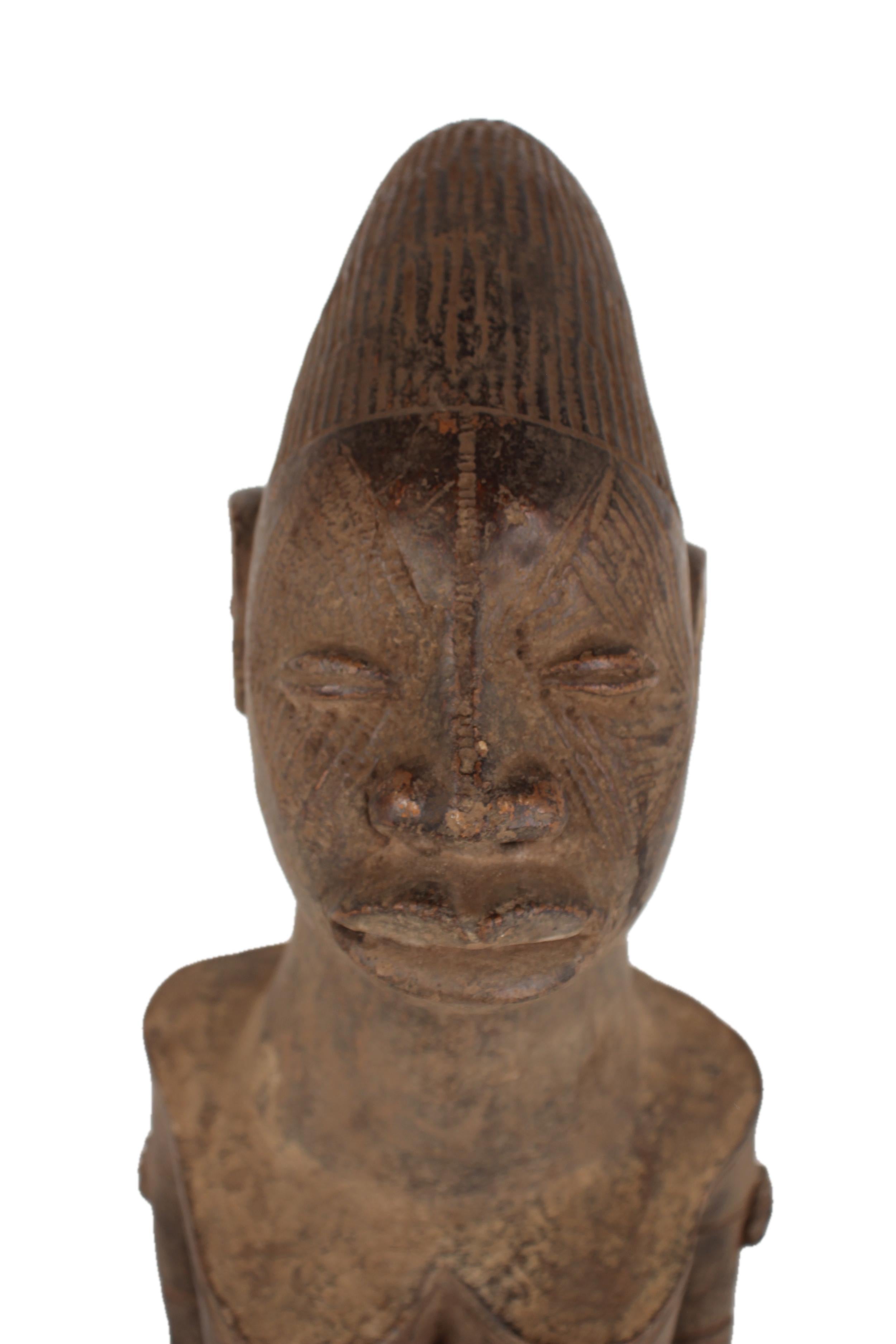 Mangbetu Tribe Terracotta Figures ~25.6" Tall - New 2025 - West African Artifacts