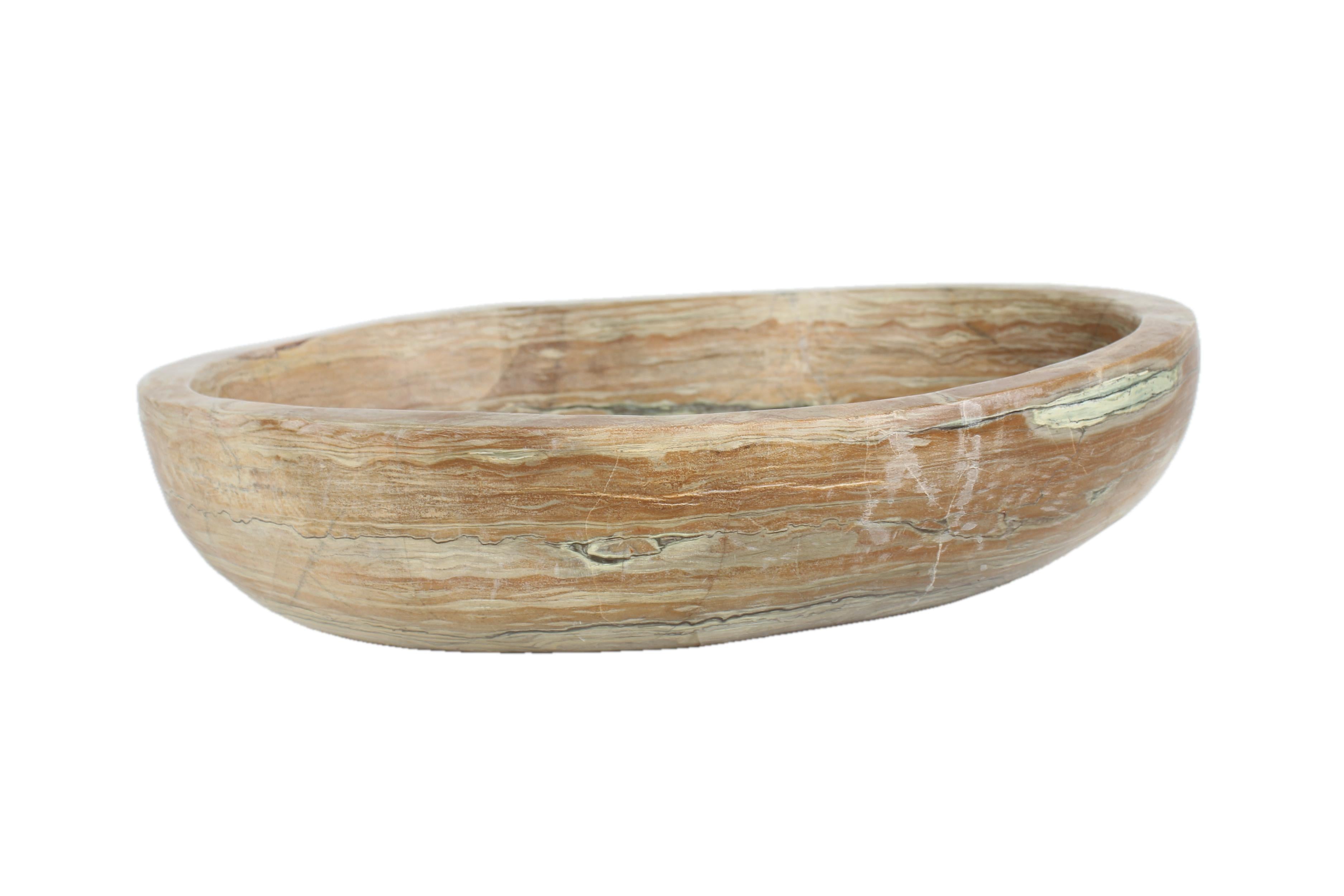 Shona Tribe Butter Jade Bowl ~4.7" Tall - New 2025