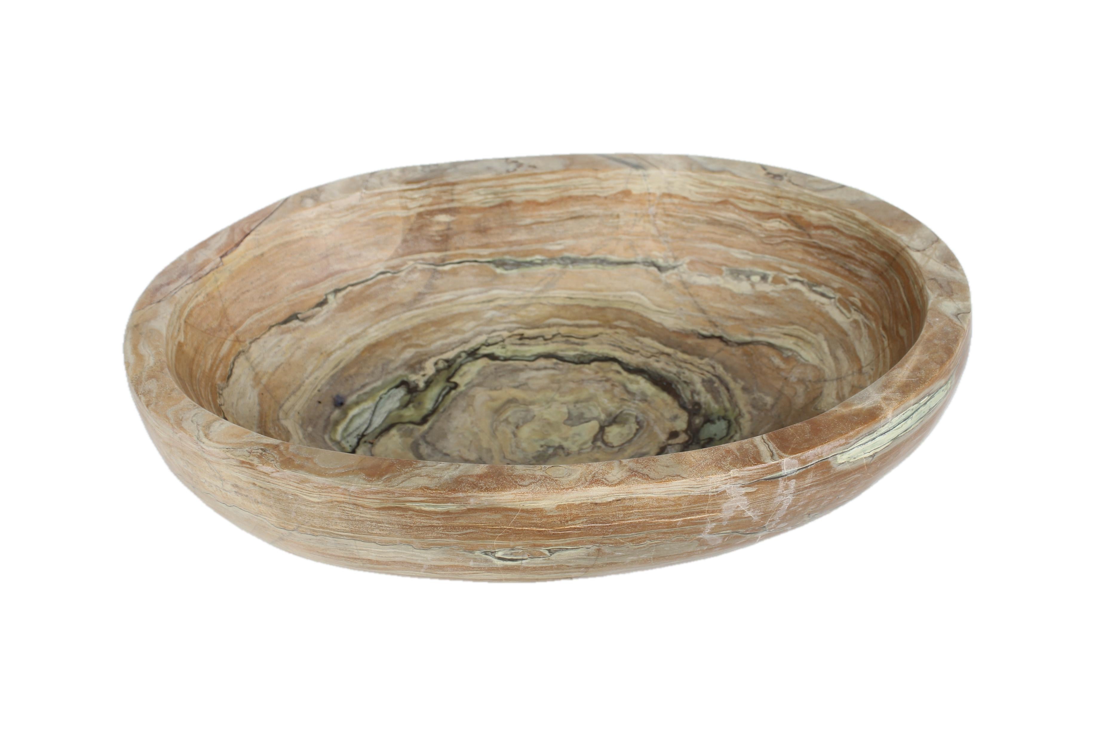 Shona Tribe Butter Jade Bowl ~4.7" Tall - New 2025