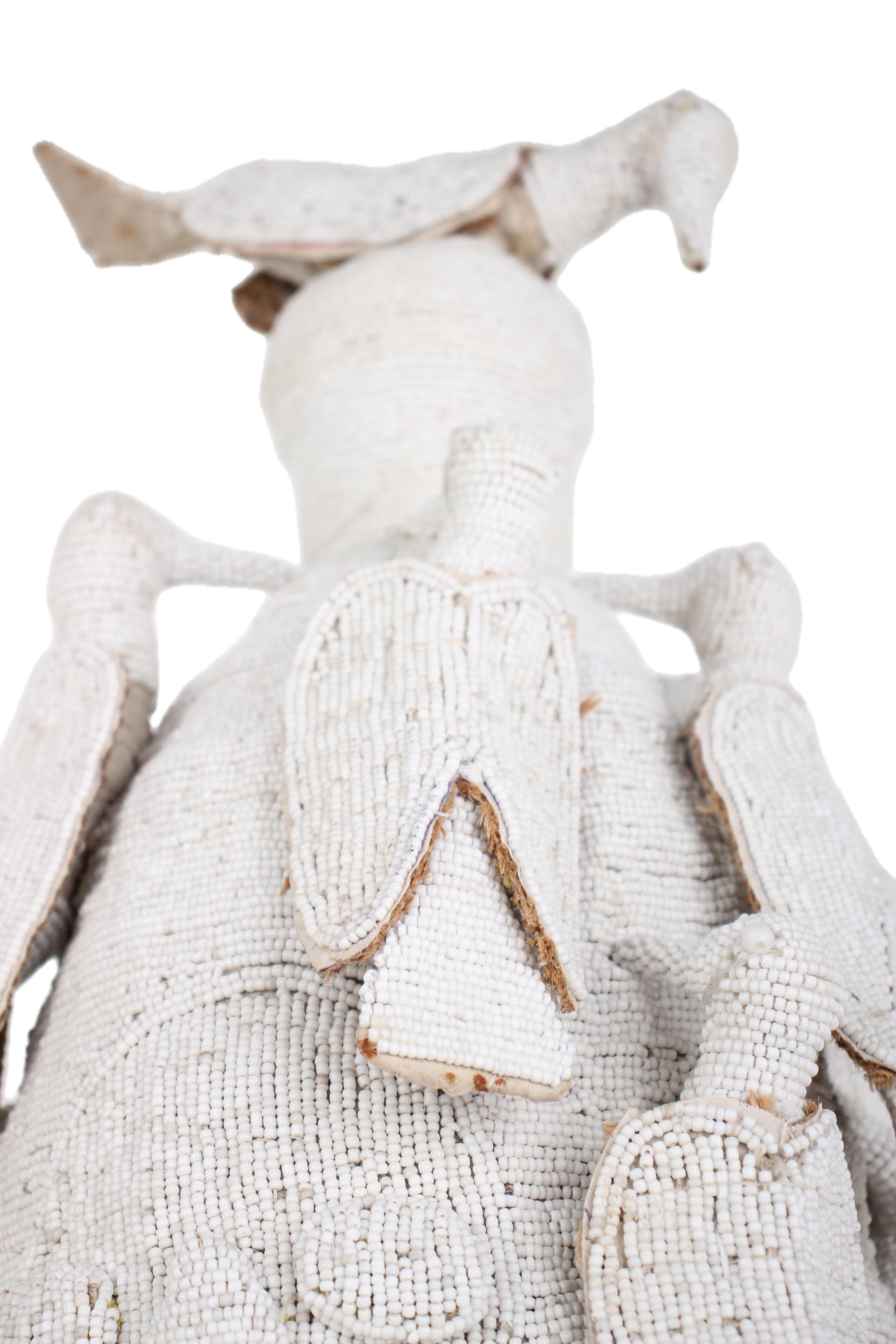 Yoruba Tribe Beaded Crown ~32.7" Tall - New 2025 - Beaded Artifacts