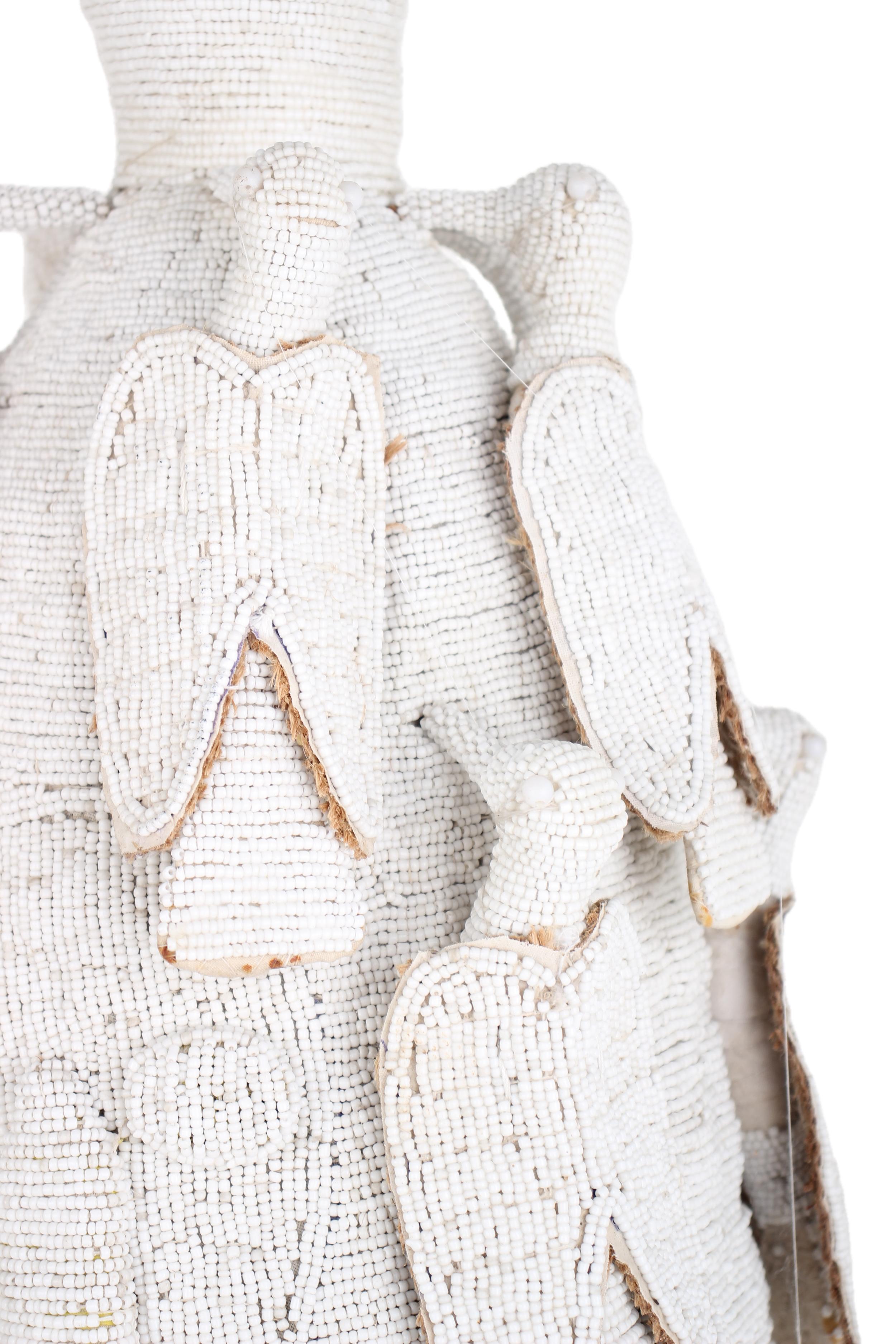 Yoruba Tribe Beaded Crown ~32.7" Tall - New 2025 - Beaded Artifacts