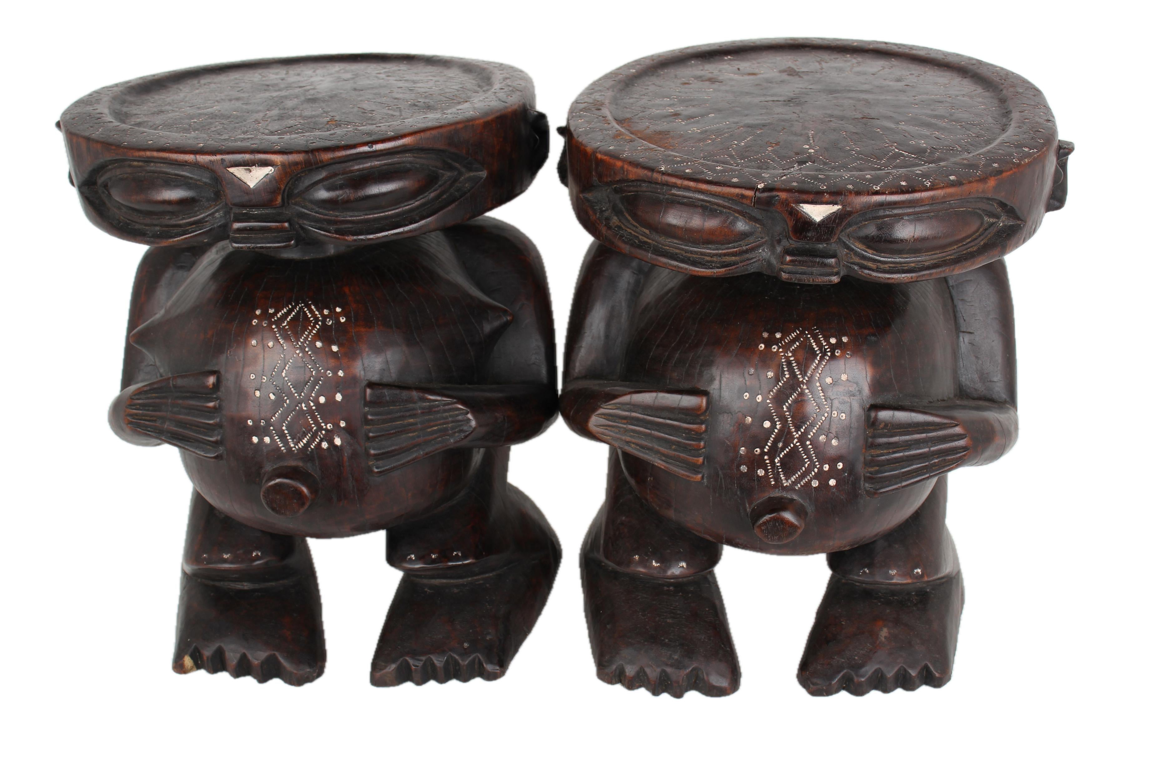 Pygmy Tribe Wooden and Basket Artifacts ~20.5" Tall - New 2025