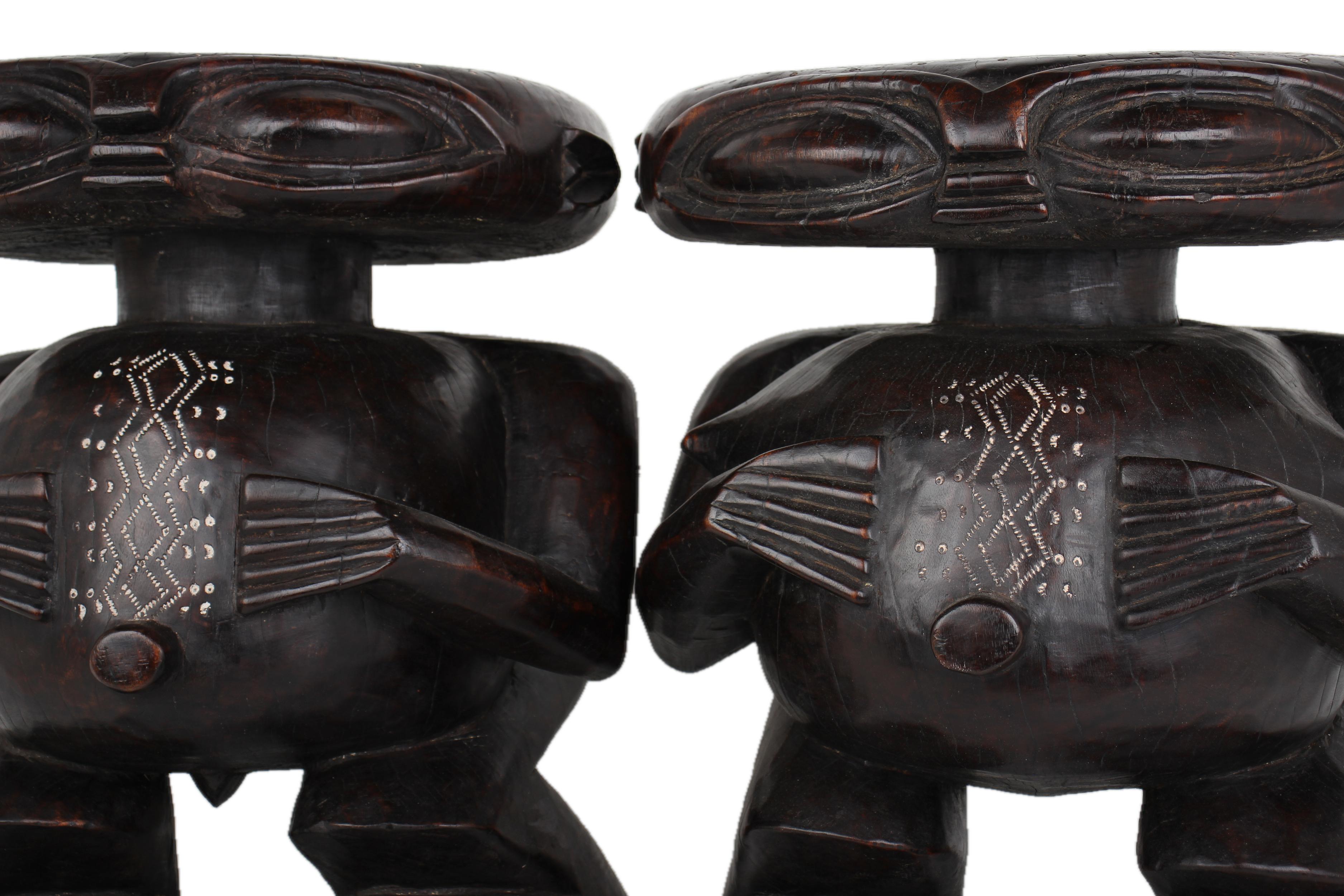 Pygmy Tribe Wooden and Basket Artifacts ~20.5" Tall - New 2025