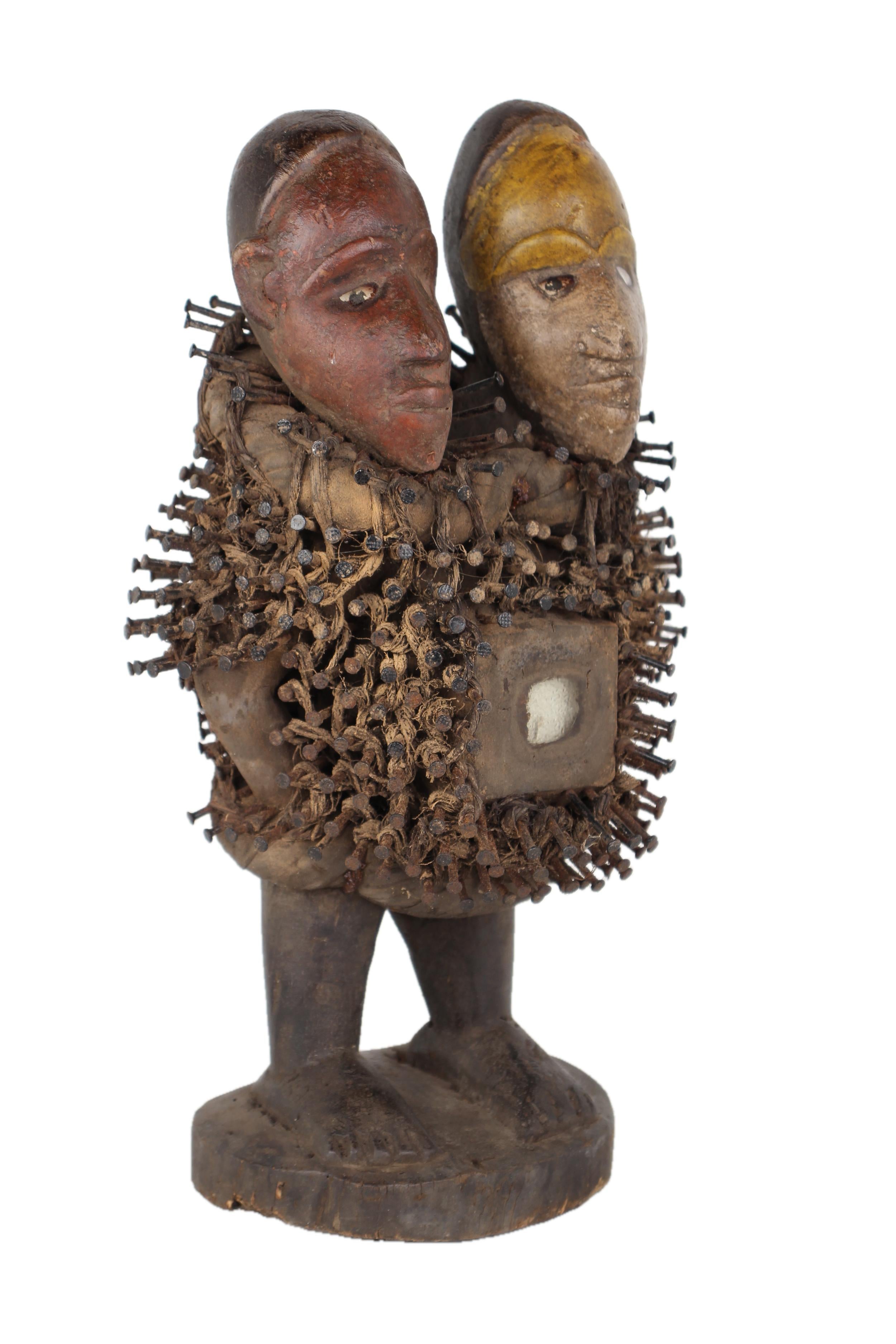 Bakongo Tribe Fetishes ~13.0" Tall - New 2025 - West African Artifacts