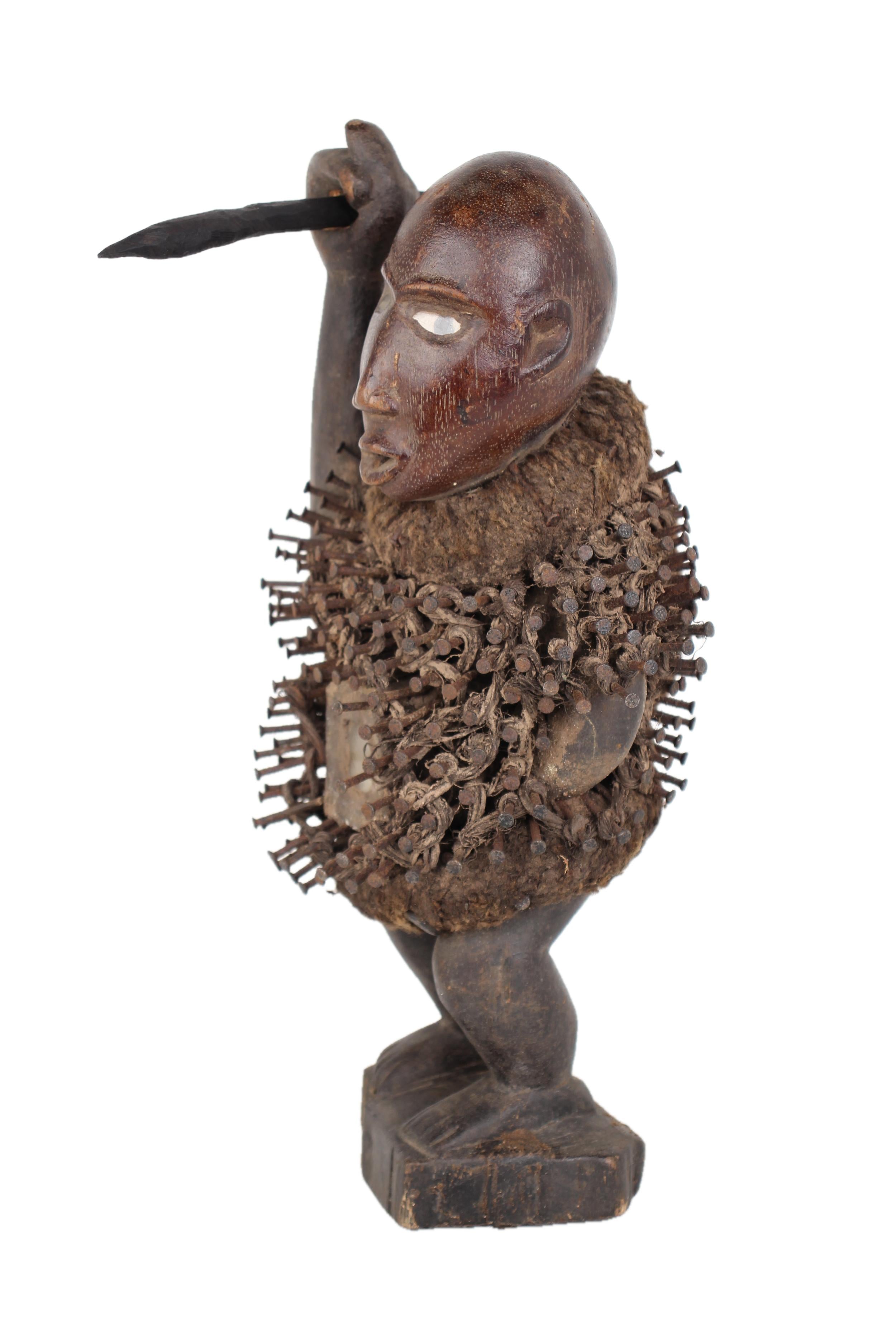 Bakongo Tribe Fetishes ~13.4" Tall - New 2025 - West African Artifacts