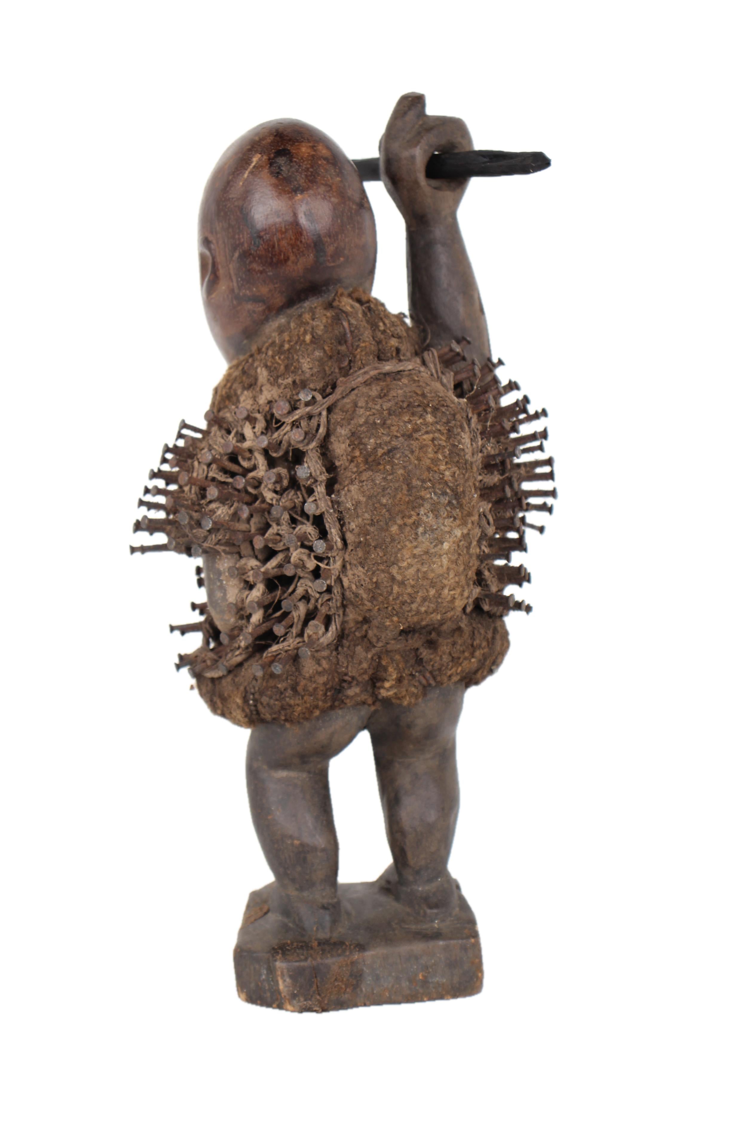 Bakongo Tribe Fetishes ~13.4" Tall - New 2025 - West African Artifacts