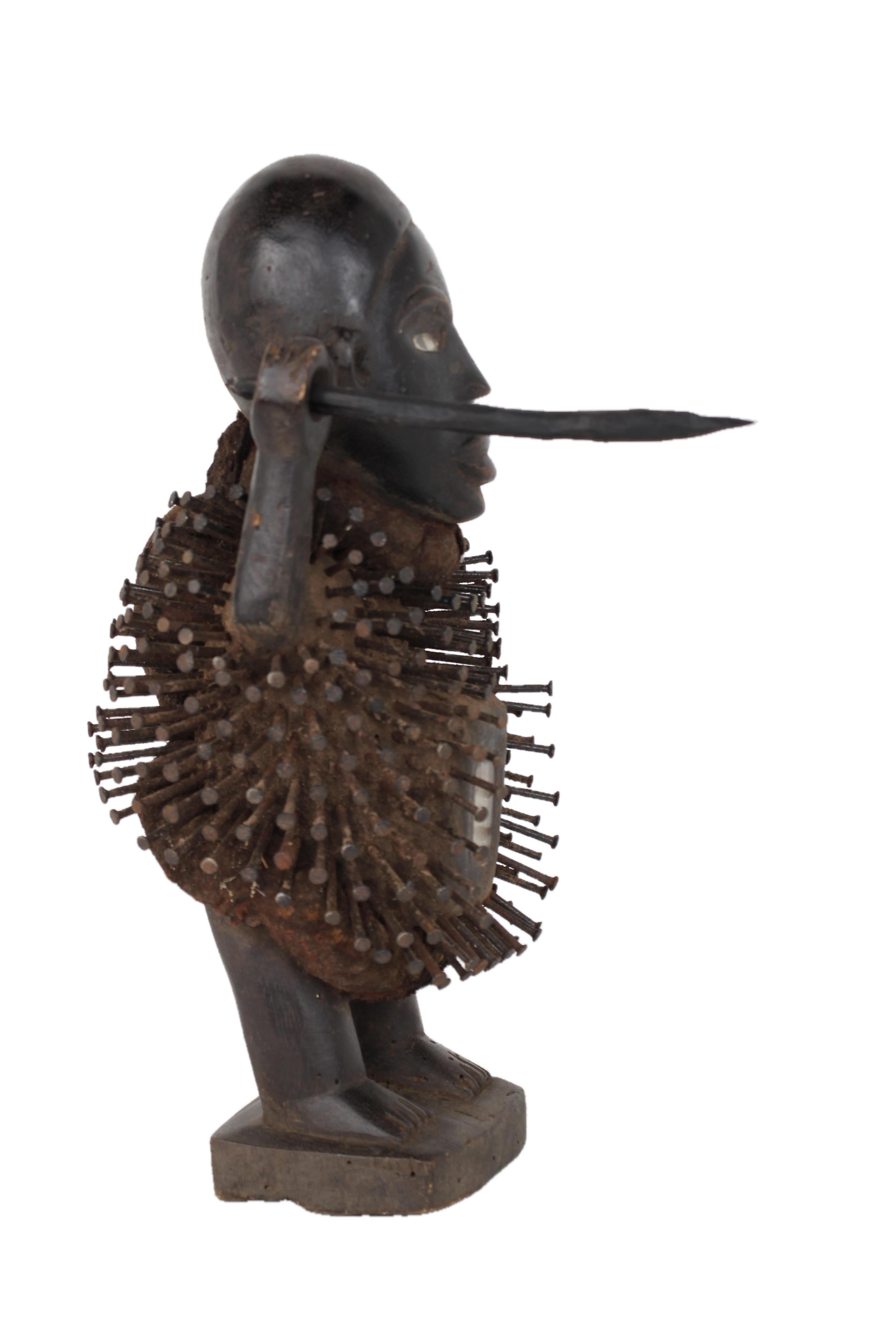 Bakongo Tribe Fetishes ~14.2" Tall - New 2025 - West African Artifacts