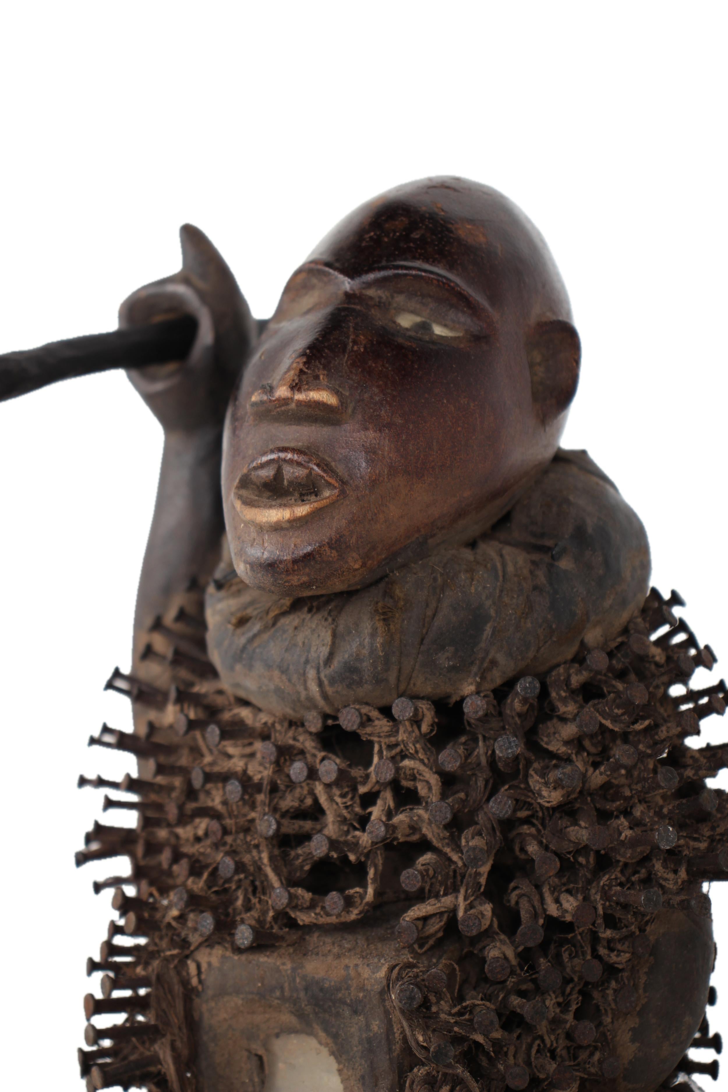 Bakongo Tribe Fetishes ~13.8" Tall - New 2025 - West African Artifacts