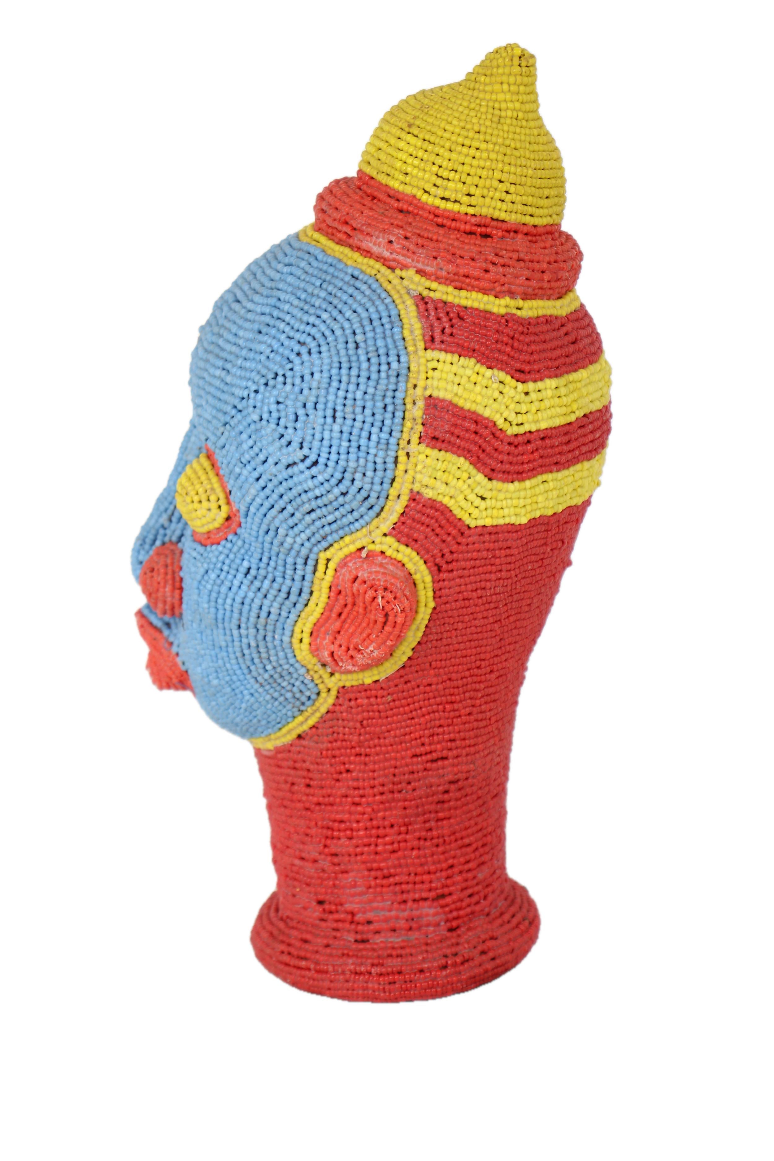 Igbo/Ibo Tribe Beaded Mask ~11.0" Tall - New 2025
