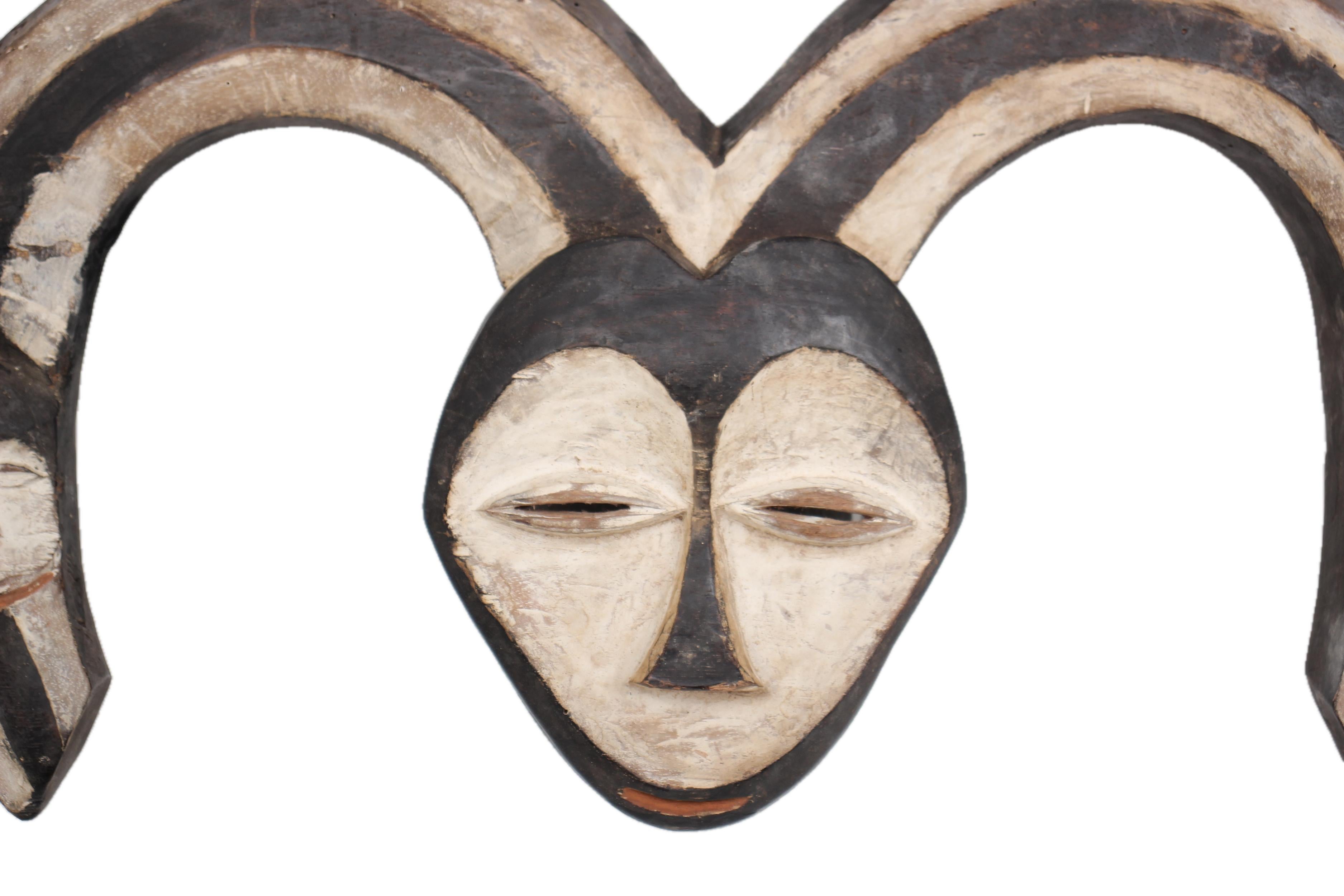 Kwele Tribe Mask ~15.7" Tall - New 2025