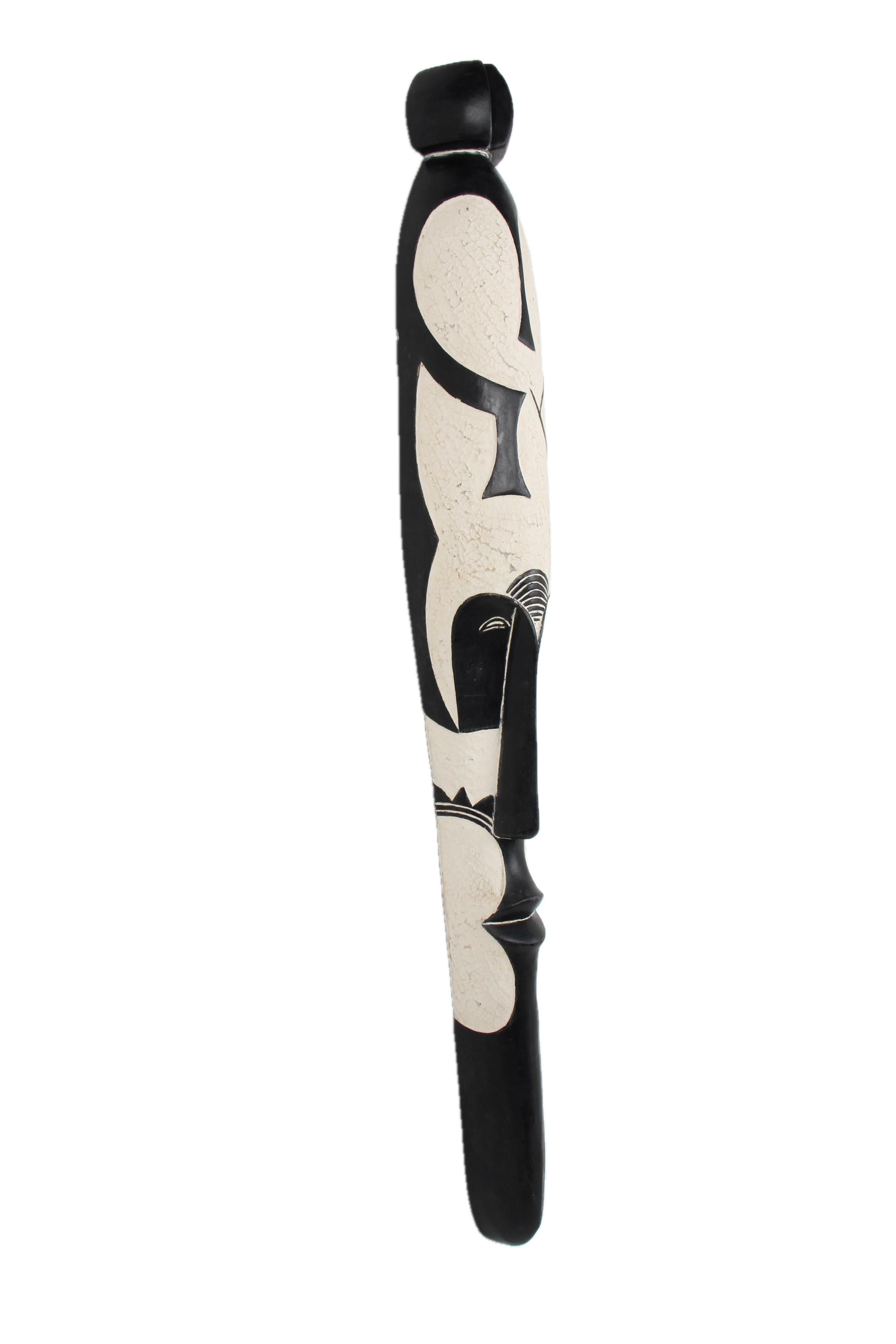 Fang Tribe Painted Mask ~42.5" Tall - New 2025 - West African Artifacts