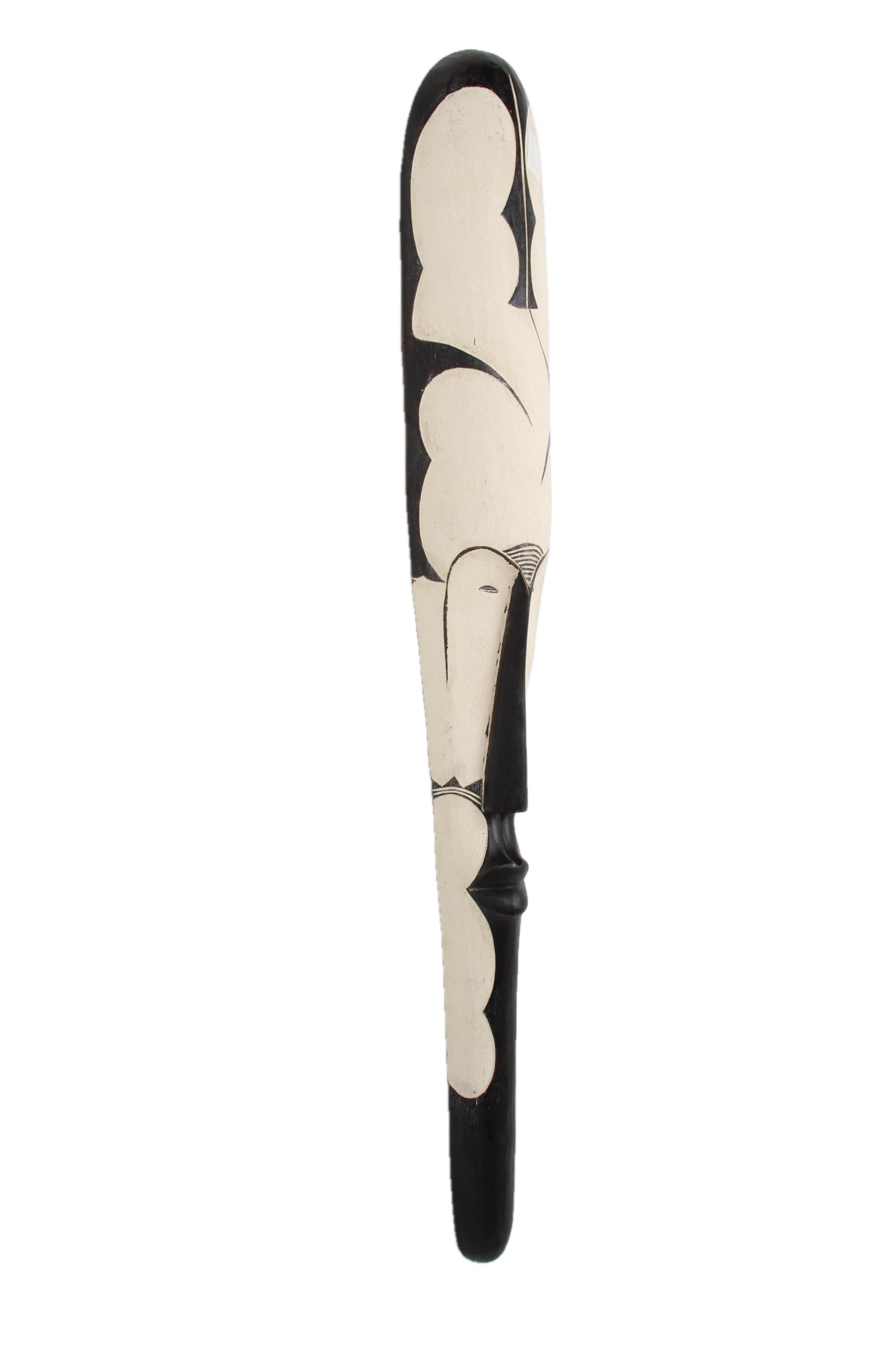 Fang Tribe Painted Mask ~43.3" Tall - New 2025 - West African Artifacts