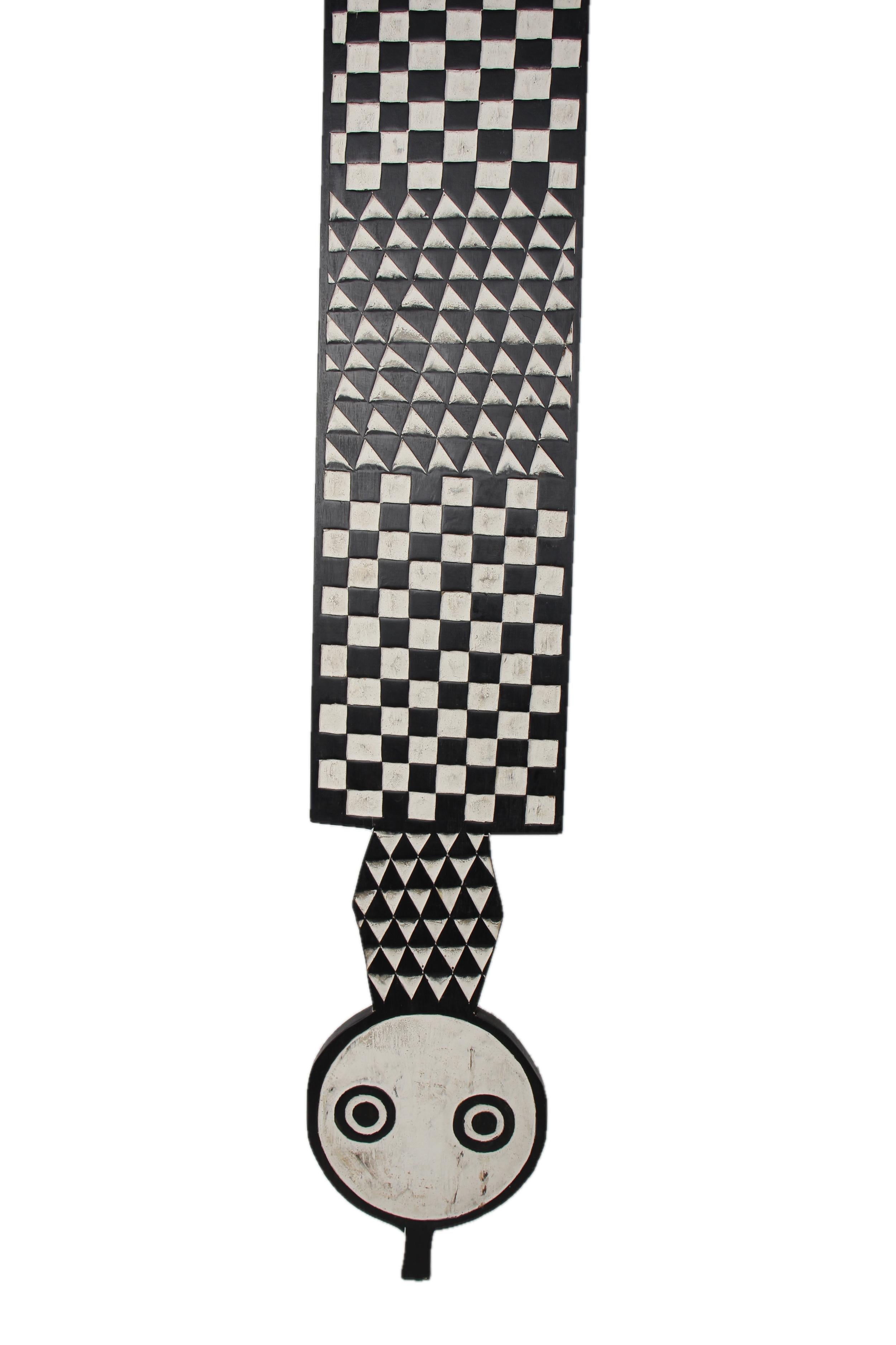 Bwa Tribe Plank Mask ~79.1" Tall - New 2025 - West African Artifacts