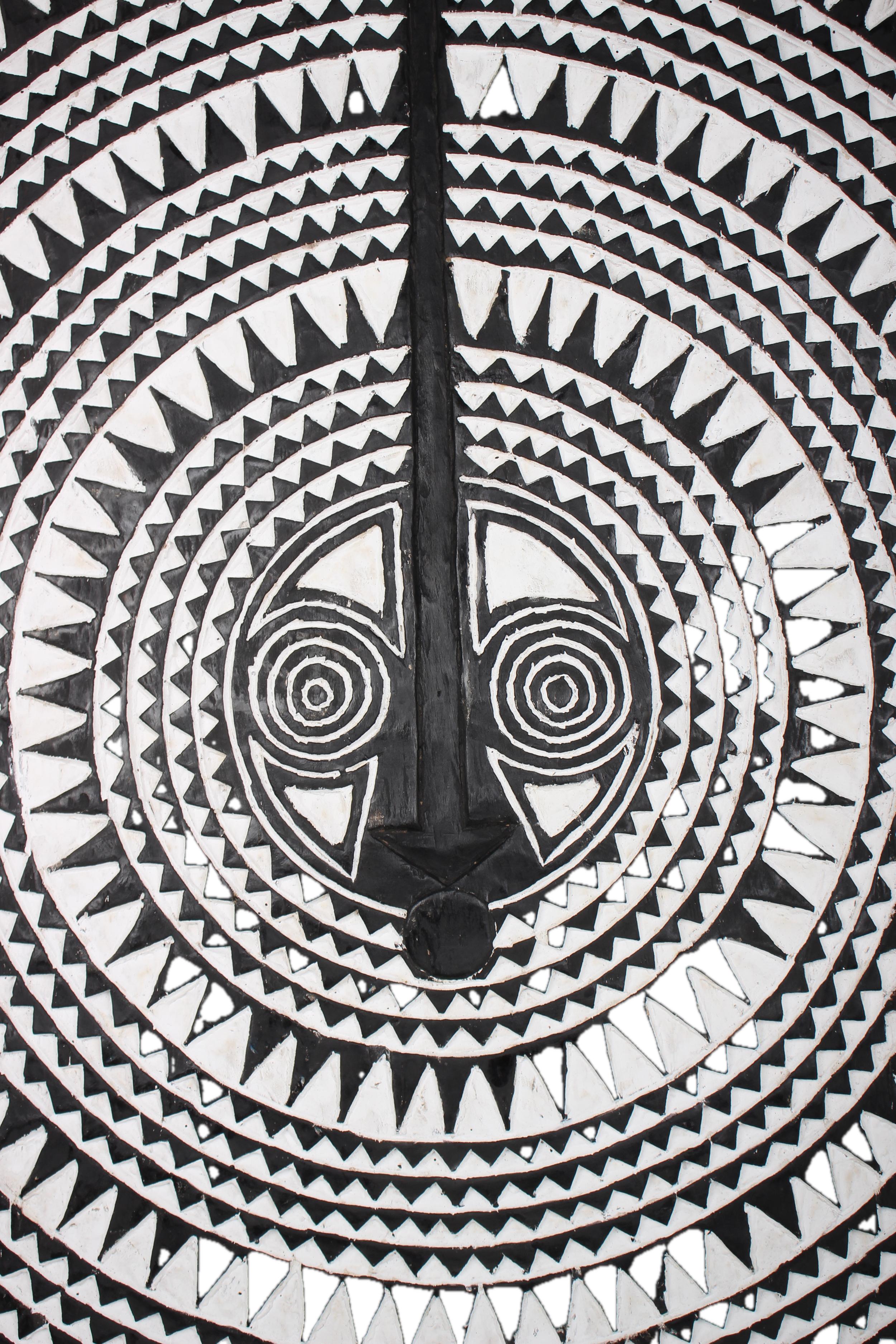 Bobo Tribe Sun Mask ~52.8" Tall - New 2025 - West African Artifacts