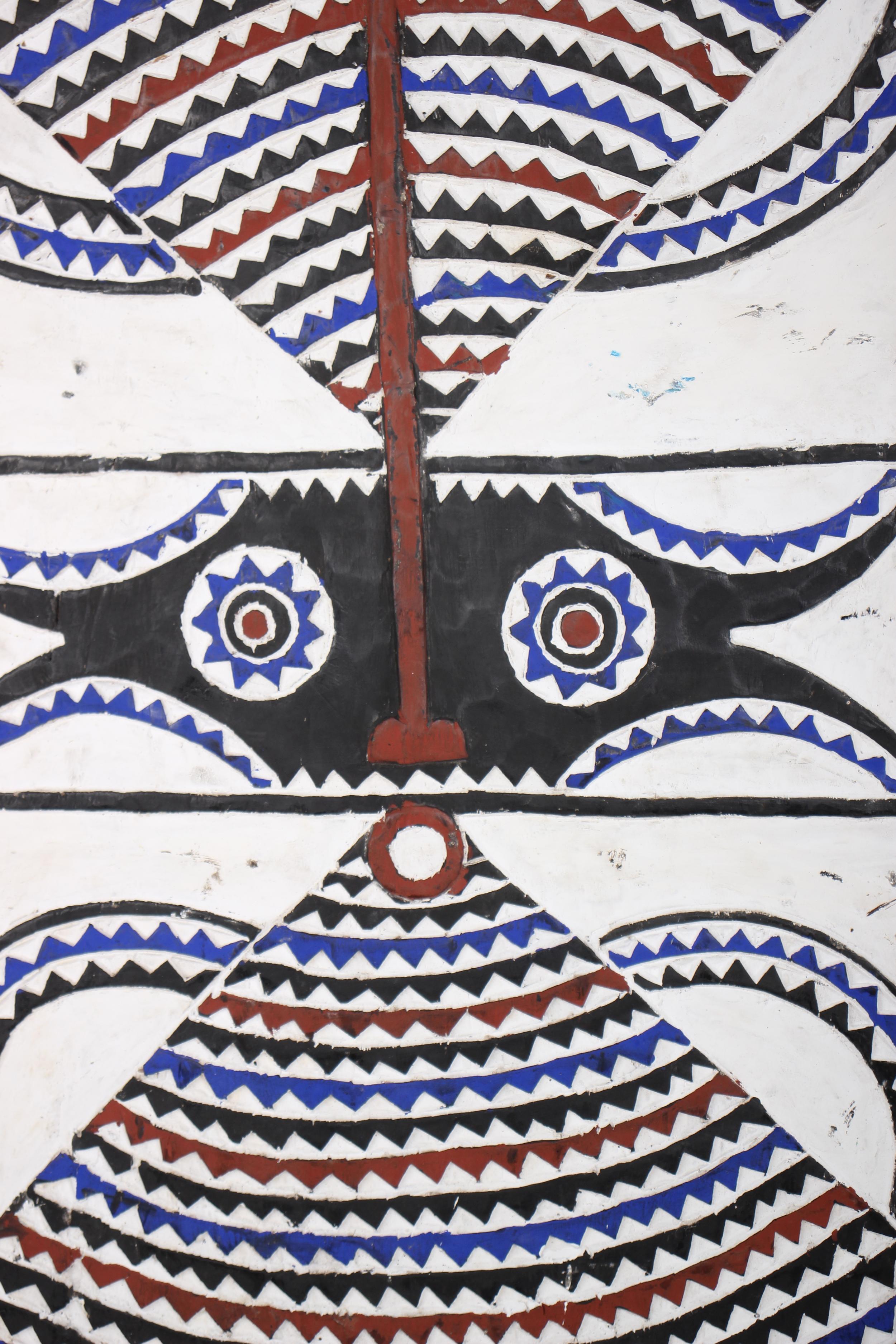 Bobo Tribe Sun Mask ~52.8" Tall - New 2025 - West African Artifacts