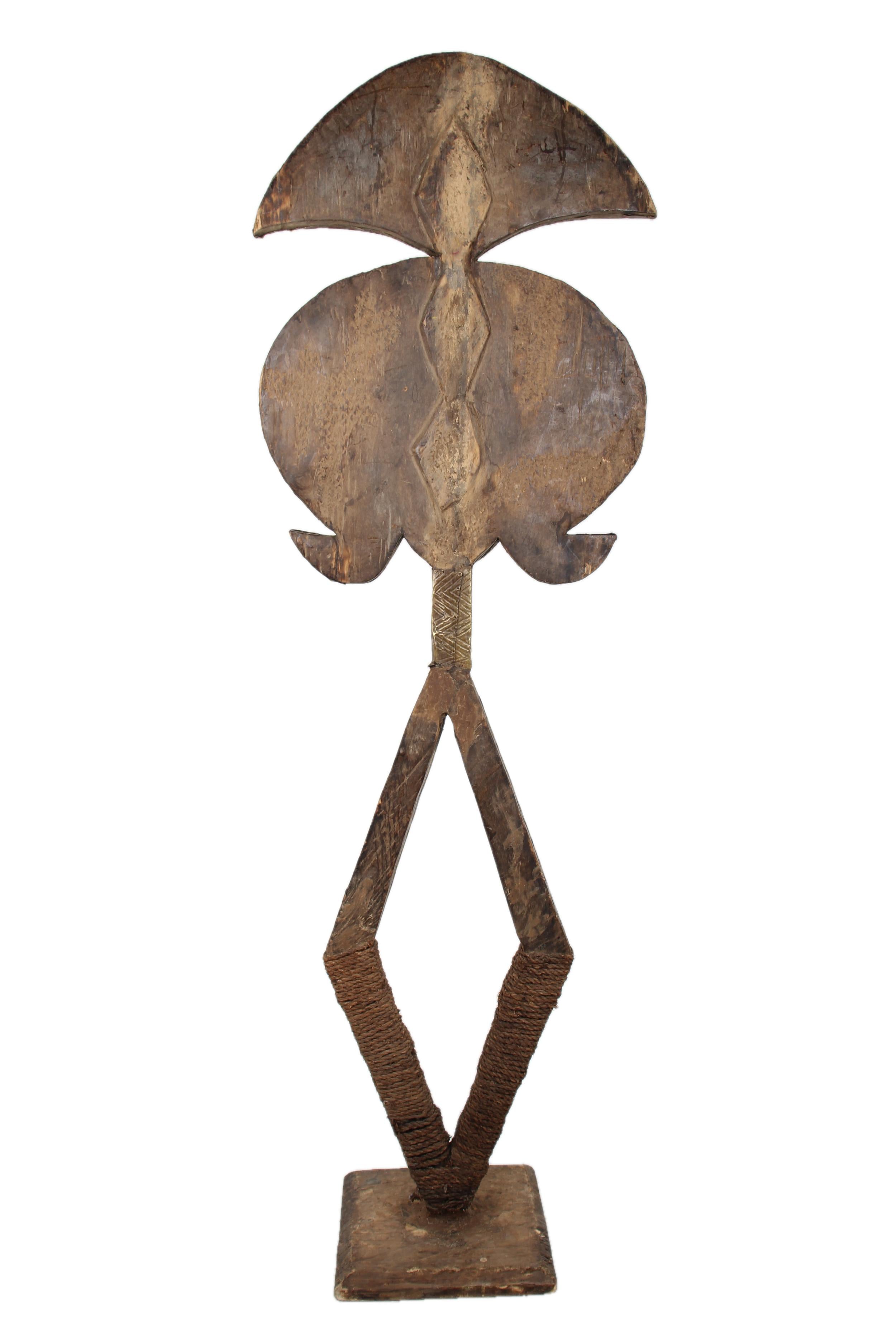 Bakota Tribe Reliquary Wooden Figure ~74.0" Tall - New 2025 - West African Artifacts