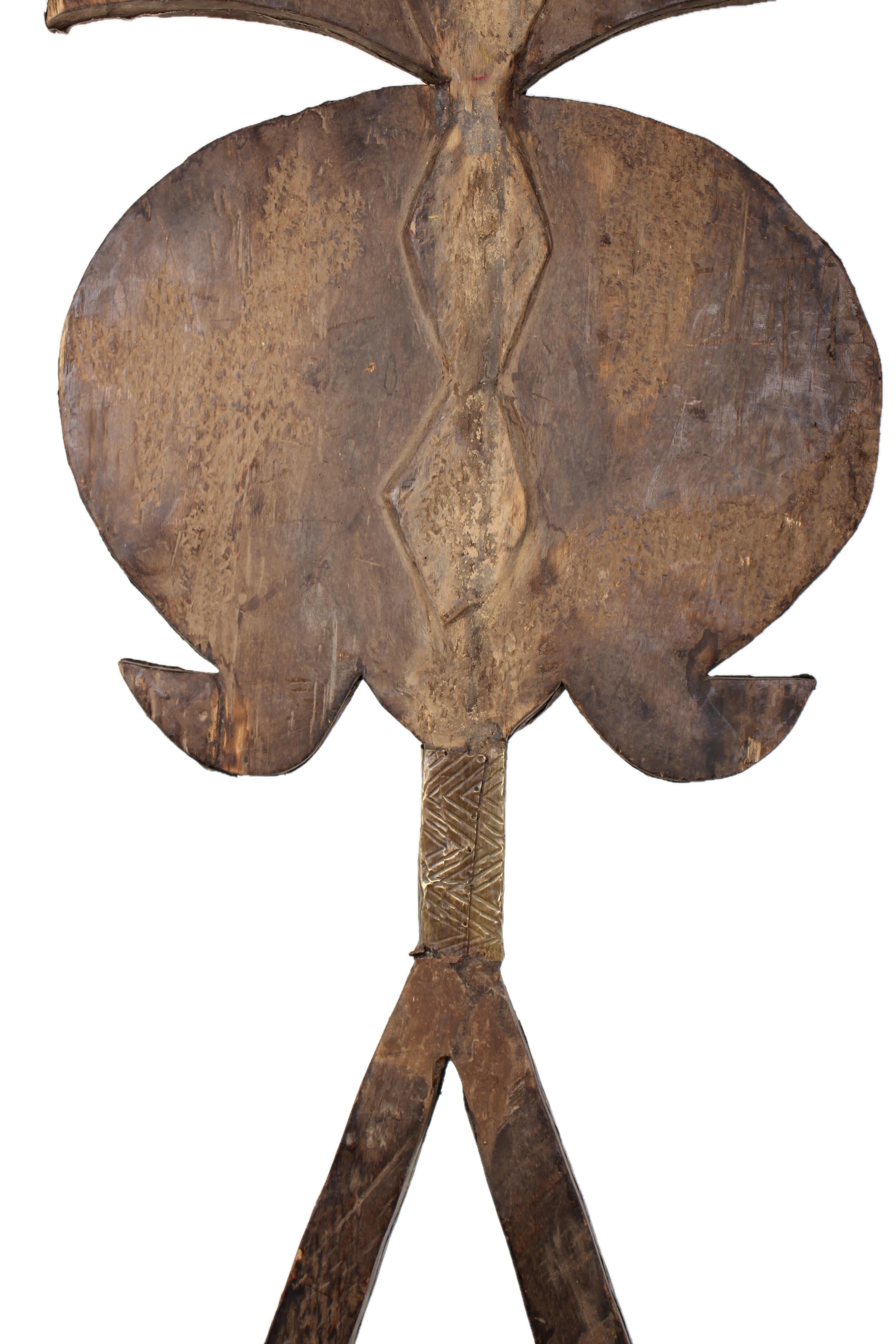 Bakota Tribe Reliquary Wooden Figure ~74.0" Tall - New 2025 - West African Artifacts